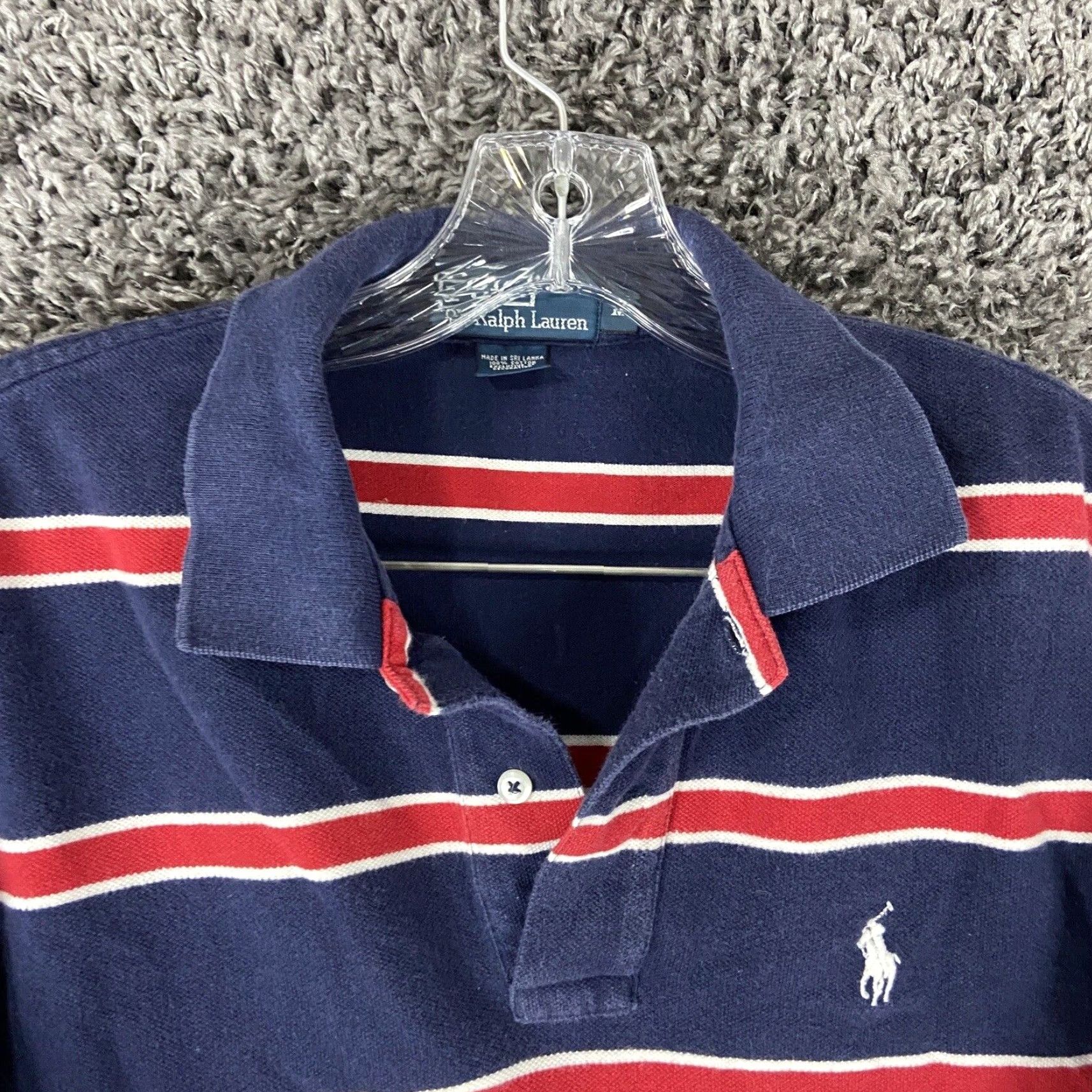 Polo Ralph Lauren Polo Ralph Lauren Polo Shirt Men M Multicolor Red Blue Striped Mens Size US M / EU 48-50 / 2 - 6 Thumbnail