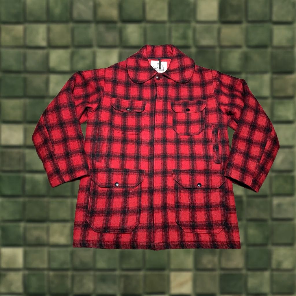 Vintage VINTAGE Woolrich Mackinaw Wool Red Buffalo Plaid Hunting Jacket Mens Size 38 Size US XXS / EU 40 - 1 Thumbnail