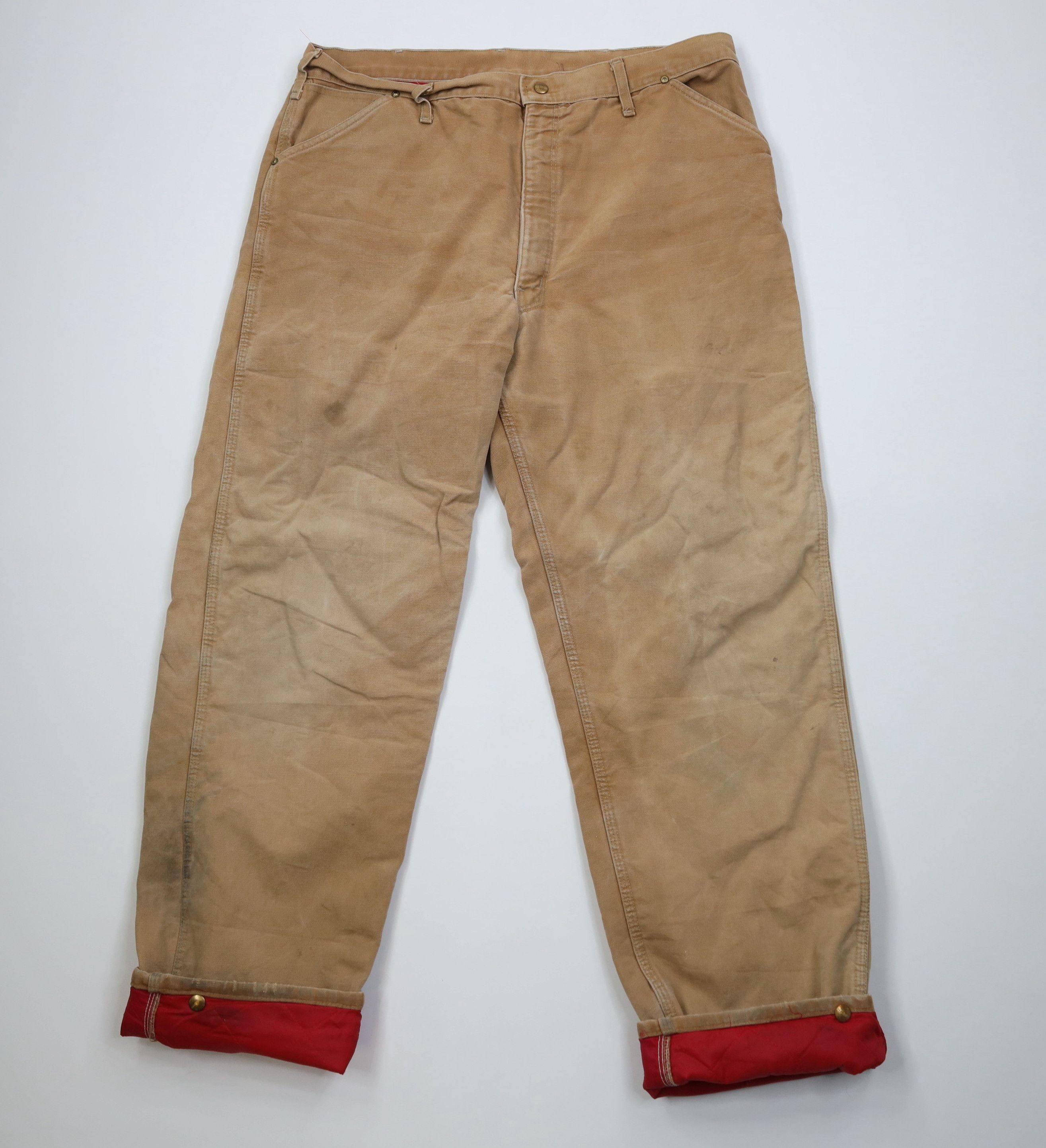 Carhartt Vintage 80s Carhartt Quilted Canvas Wide Leg Pants USA Size US 40 / EU 56 - 1 Thumbnail