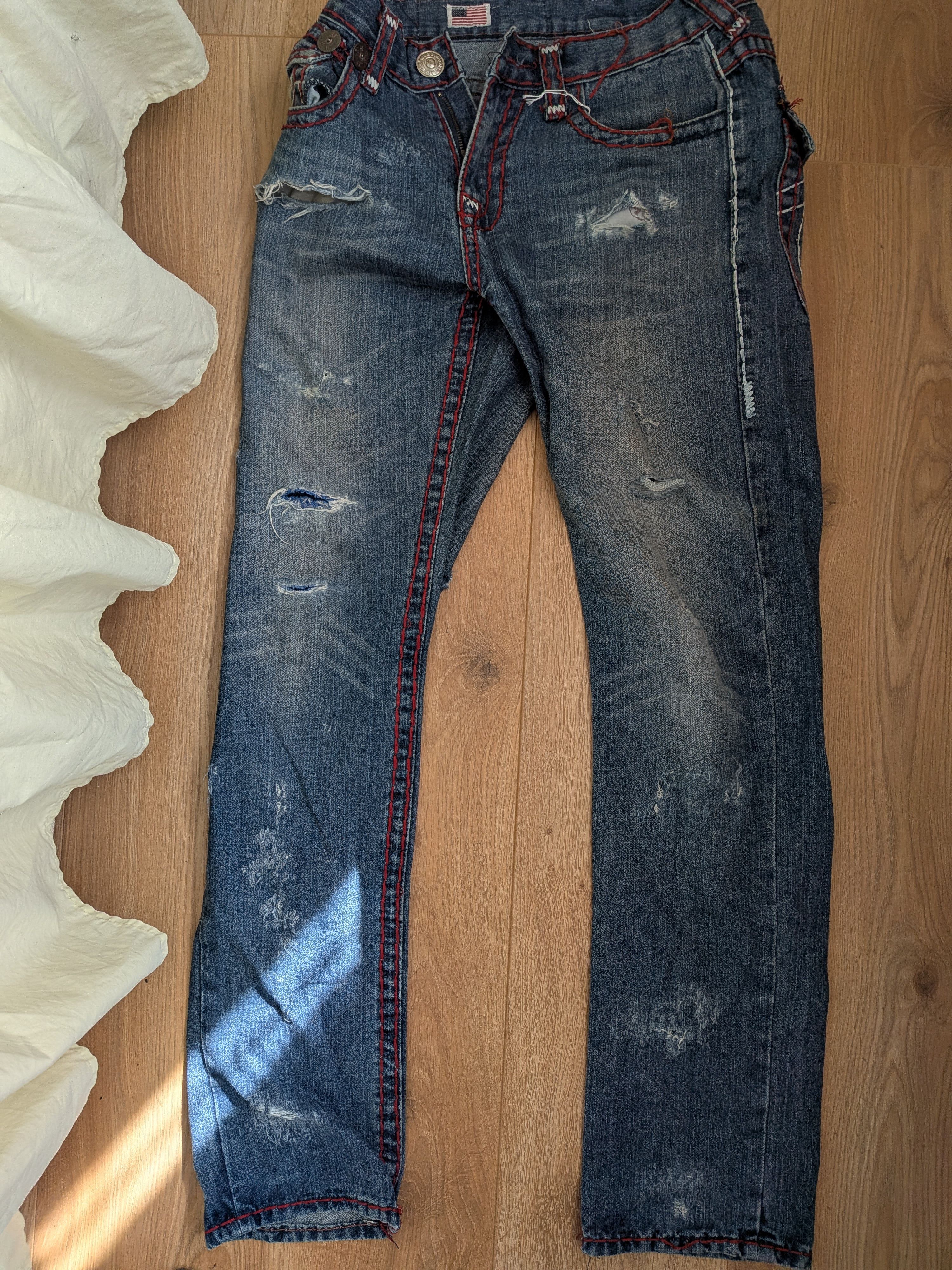 True Religion True religion distressed slim fit jeans Size US 32 / EU 48 - 1 Thumbnail