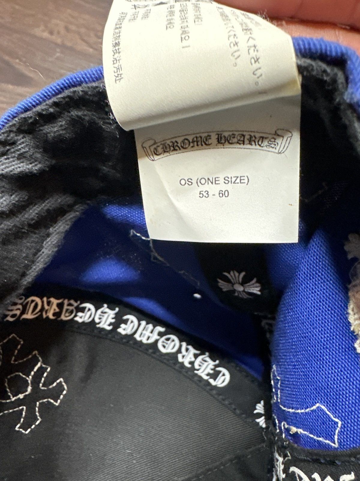 Chrome Hearts Chrome Hearts Cross Patch Baseball Blue Hat Size ONE SIZE - 7 Thumbnail