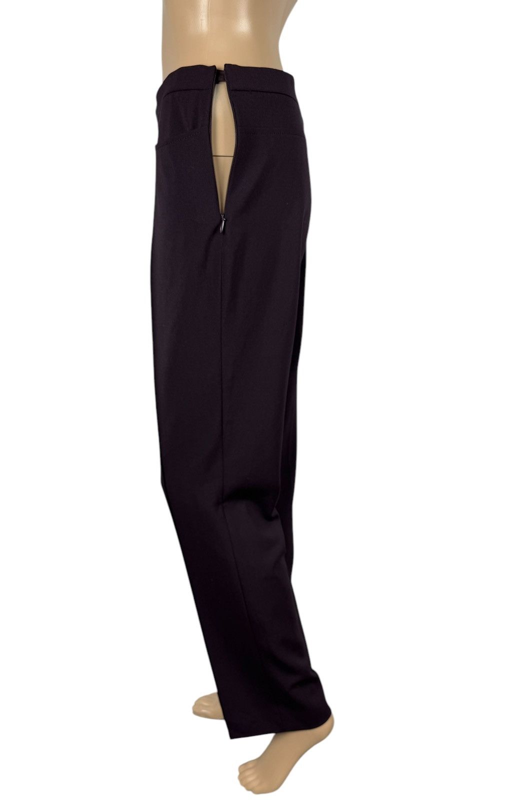 Akris Akris Punto Wool-Polyester Dress Pants Purple size IT44 US8 Size 30" / US 8 / IT 44 - 6 Thumbnail