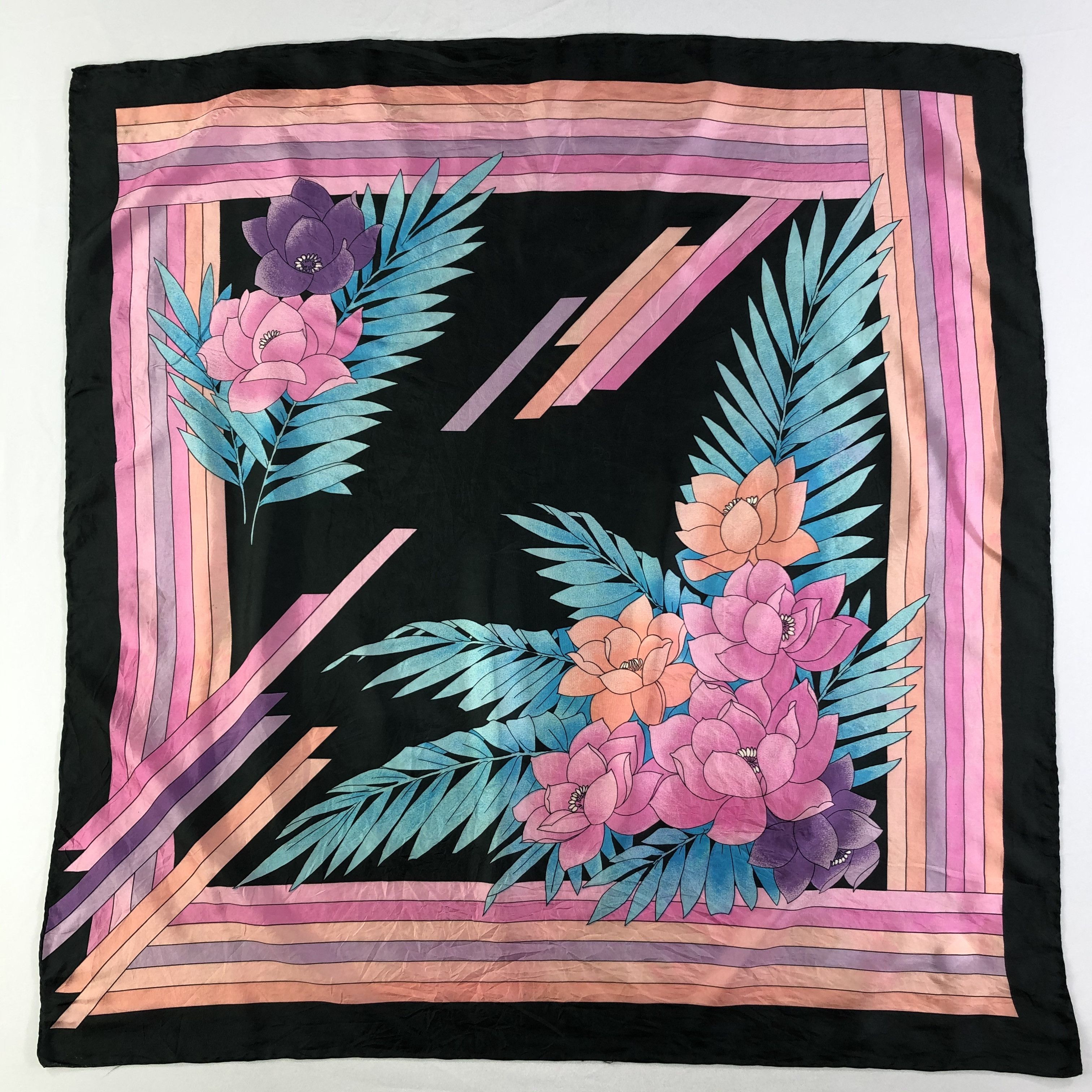 Vintage Vintage Silk Scarf Size ONE SIZE - 2 Thumbnail
