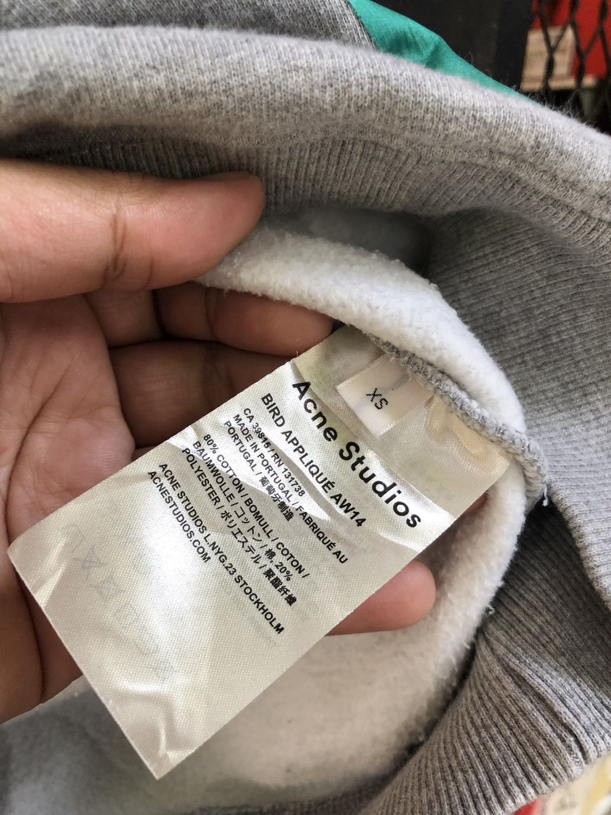 Acne Studios ACNE STUDIO “ BIRD APPLIQUE “ SWEATSHIRT Size XS / US 0-2 / IT 36-38 - 6 Thumbnail