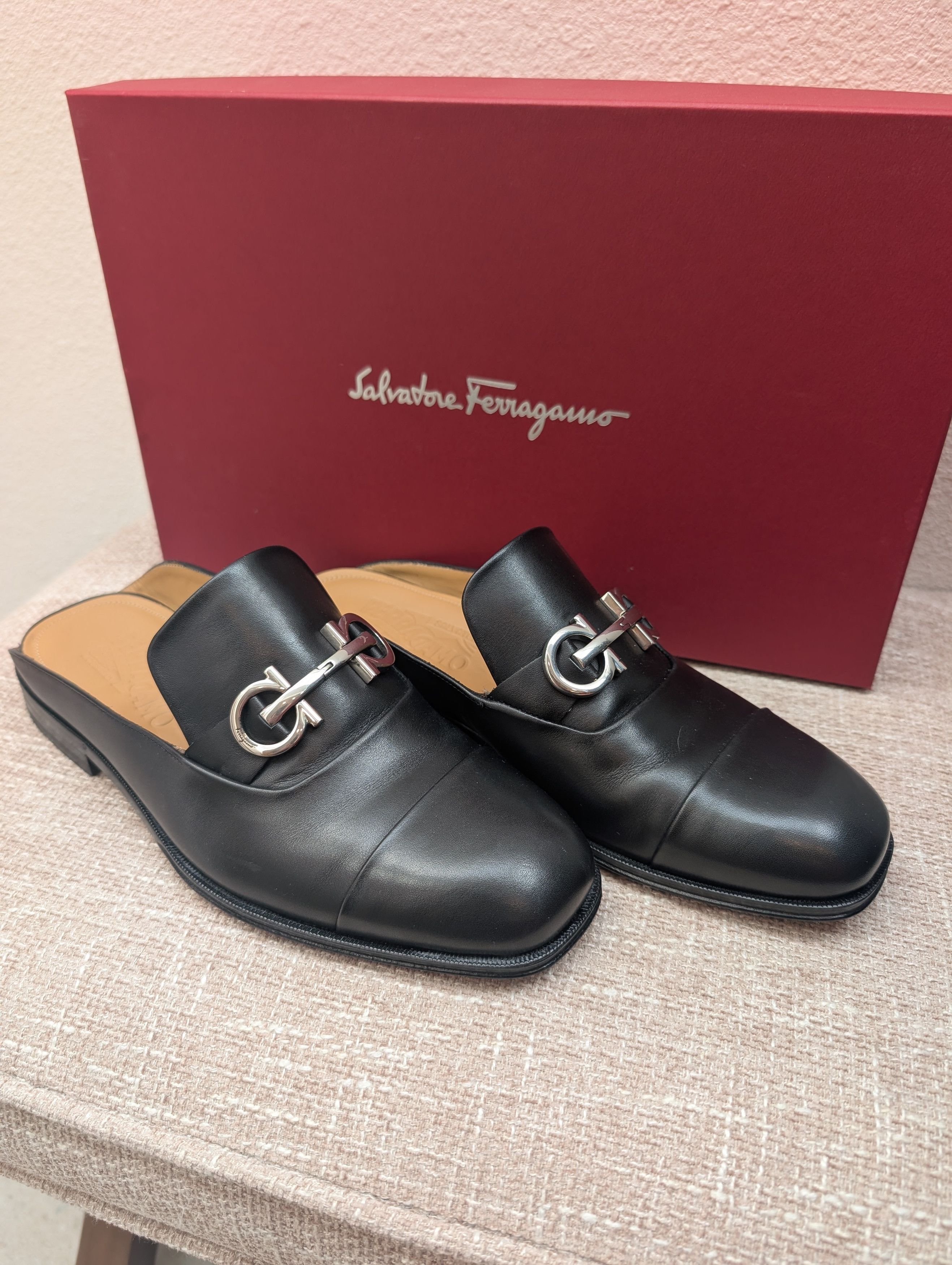 Salvatore Ferragamo Ferragamo GAB mule - Gancini buckle Size US 6 / EU 39 - 1 Thumbnail