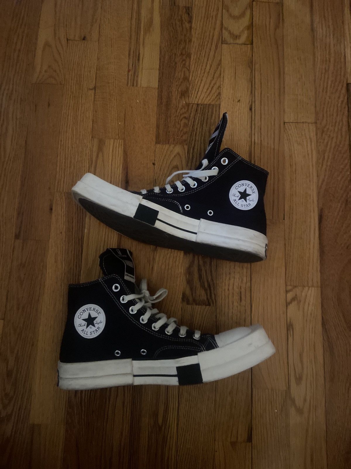 Converse × Rick Owens × Rick Owens Drkshdw Hi-top rick owen drkshdw x converse Size US 9.5 / EU 42-43 - 3 Thumbnail