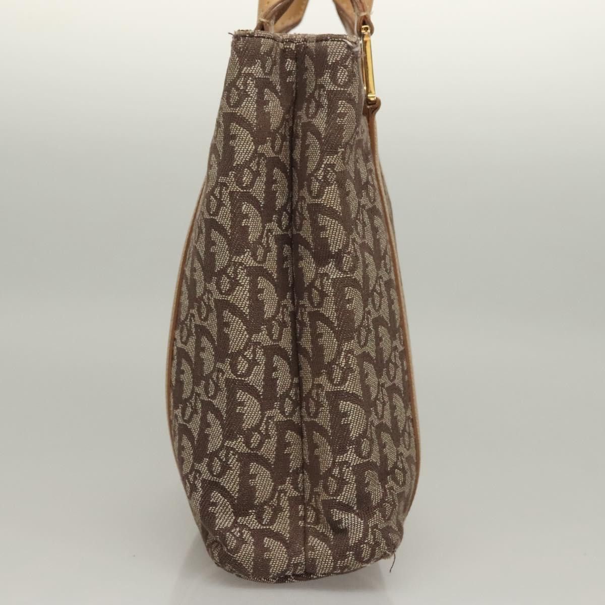 Dior DIOR Trotter Canvas Hand Bag Brown Gold Size ONE SIZE - 5 Thumbnail