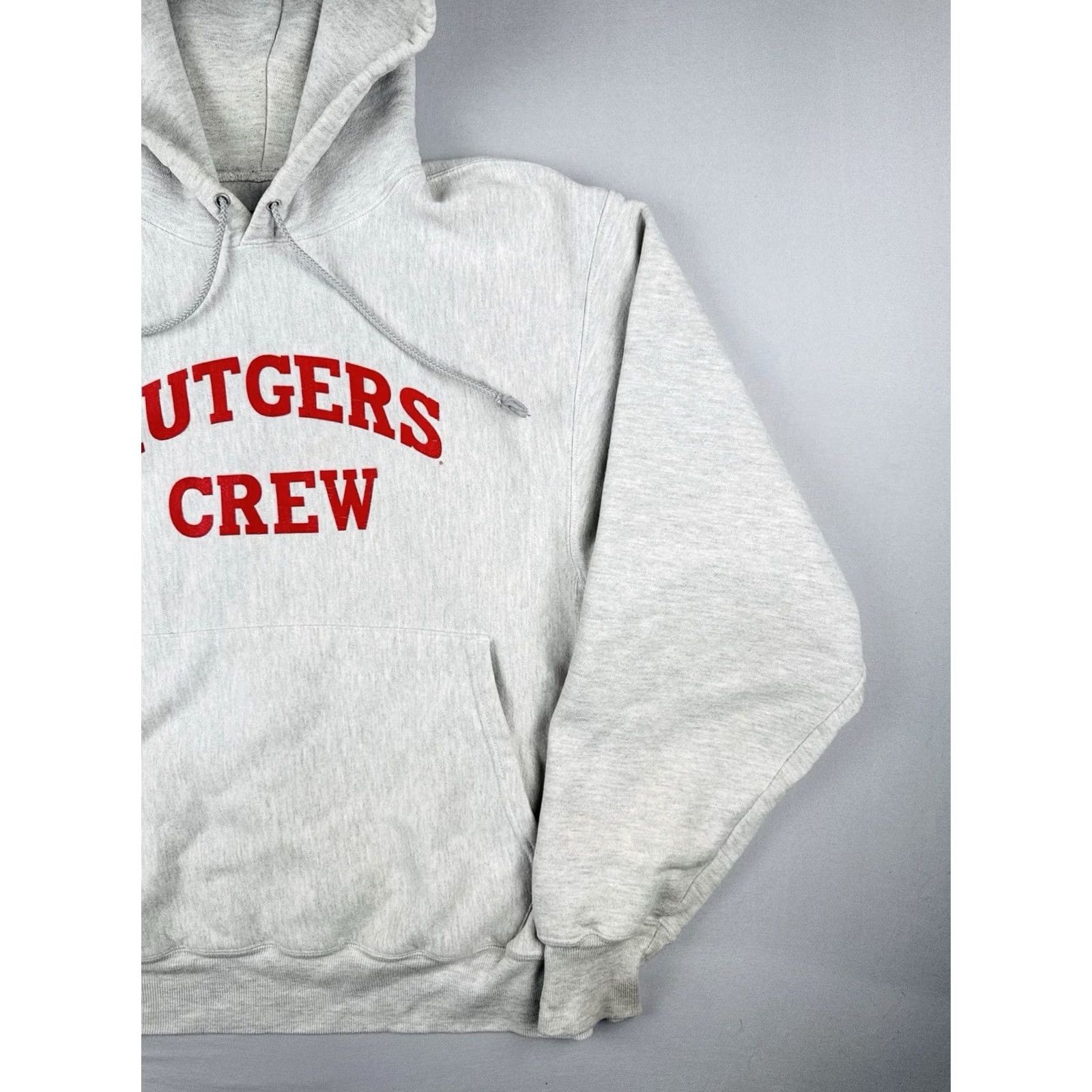 Champion VINTAGE Champion Reverse Weave Rutgers Hoodie Mens M Gray 90s College Pullover Sweatshirt Size US M / EU 48-50 / 2 - 6 Thumbnail