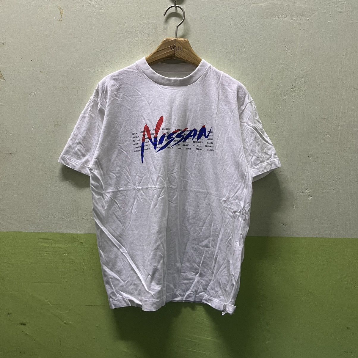 Japanese Brand Rare Vintage Nissan All Car Model Logo Racing Boxy Tees Size US M / EU 48-50 / 2 - 1 Thumbnail