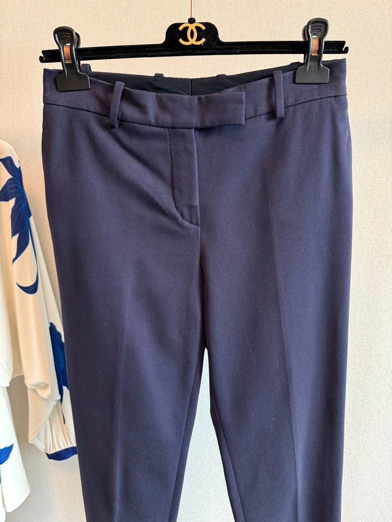 Loro Piana LORO PIANA Blue cotton casual pants Size 26" / US 2 / IT 38 - 2 Thumbnail