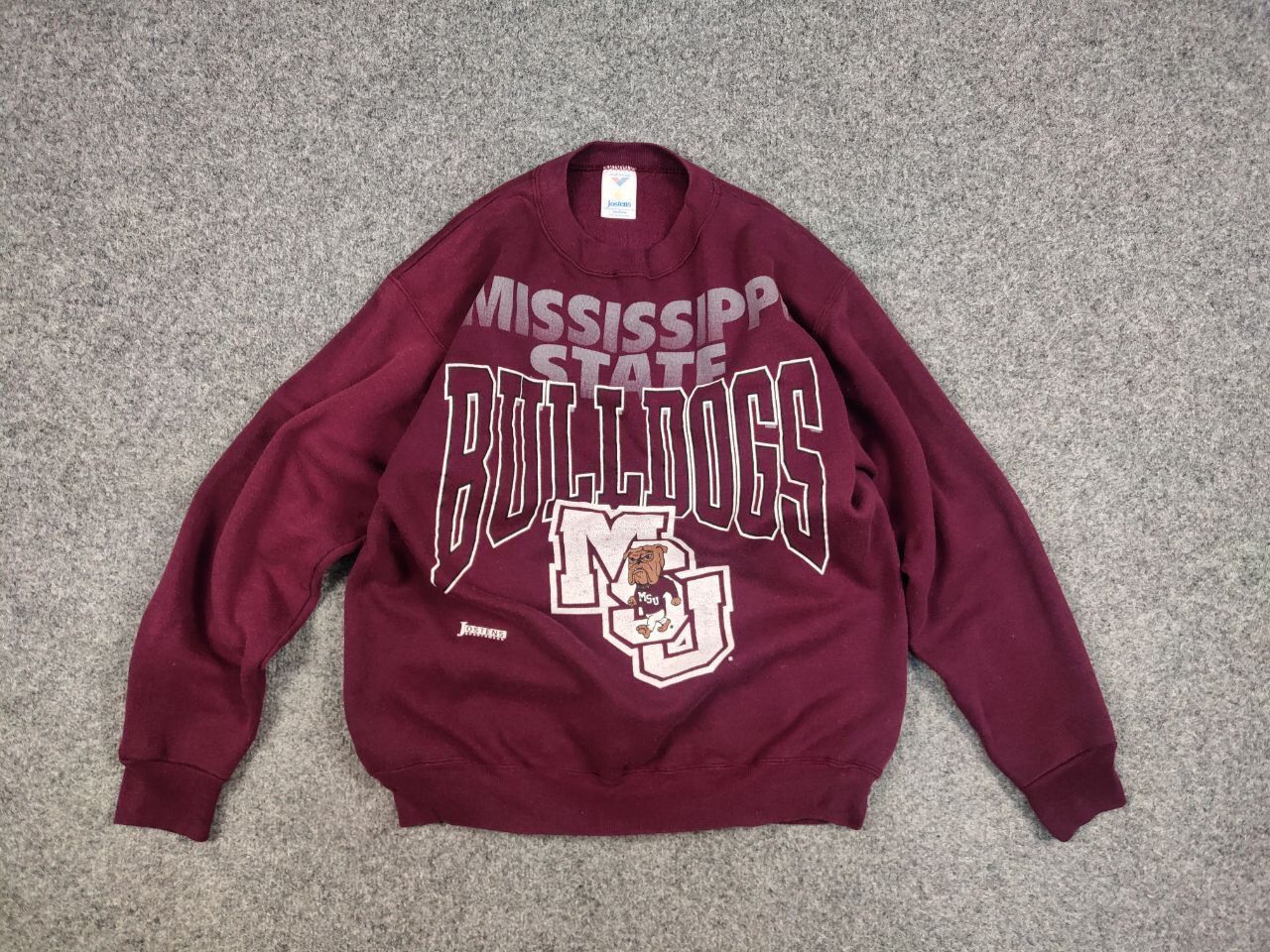 Vintage Vintage 90s Jostens MississippiState Bulldogs Sweatshirt USA Size US M / EU 48-50 / 2 - 13 Thumbnail