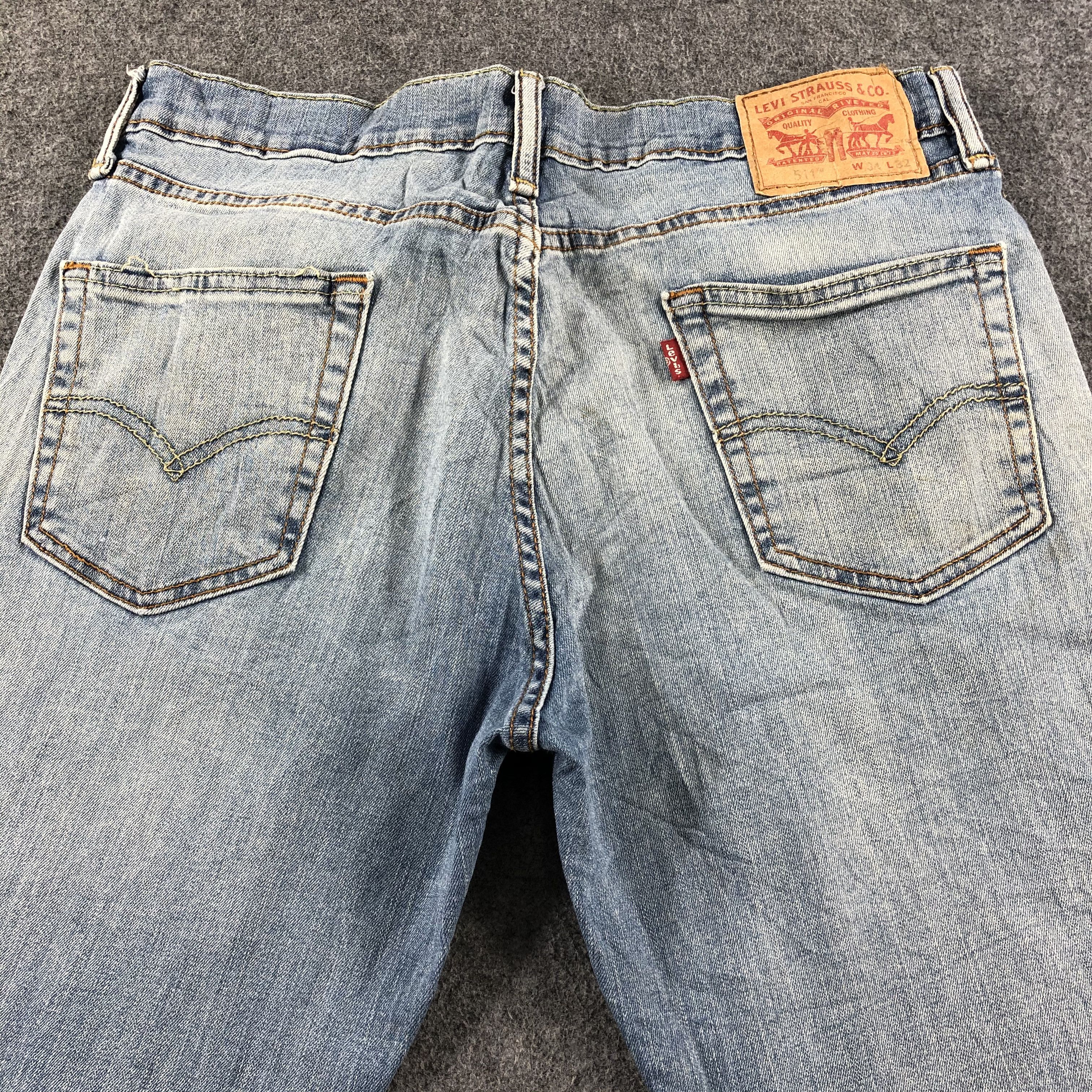Levi's Vintage Blue Wash Levis 511 Jeans-J2579 Size US 32 / EU 48 - 4 Thumbnail
