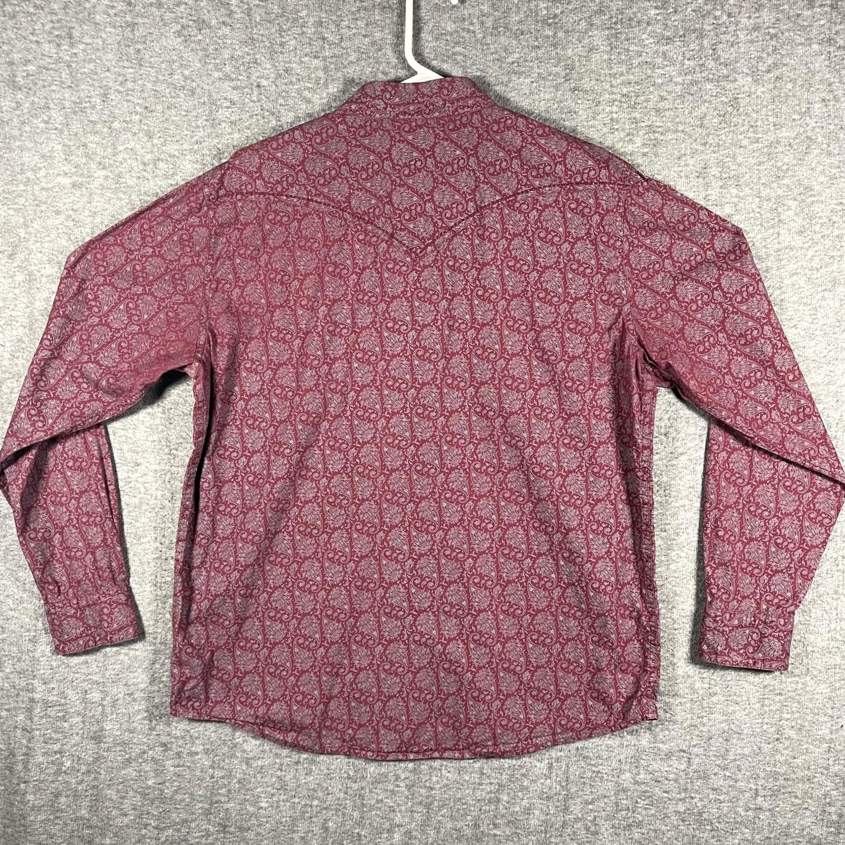 Cody James Cody James Shirt Mens L Red Paisley Western Button-Up Long Sleeve Cowboy Size US L / EU 52-54 / 3 - 3 Thumbnail