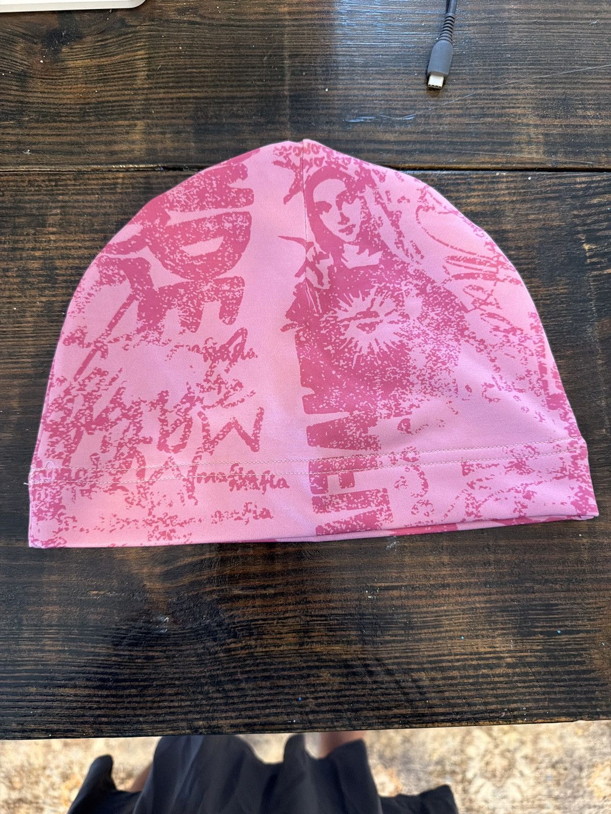 NO ID Streetwear Cap Pink w Designs Size ONE SIZE - 2 Thumbnail
