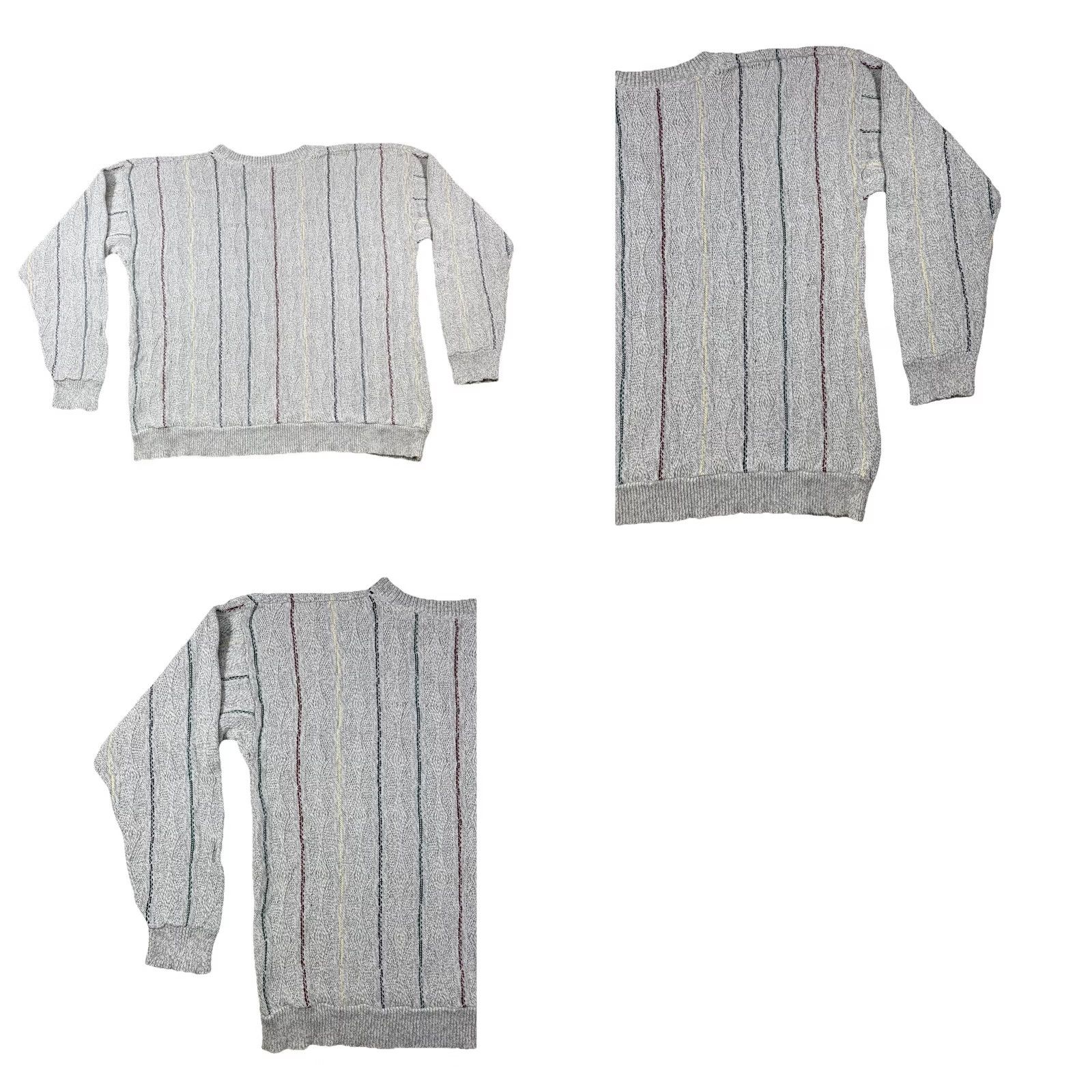 Coogi VINTAGE Hill and Archer Crosby Style Grandpa Sweater Mens XL Beige 1990s Geometric Size US XL / EU 56 / 4 - 8 Thumbnail