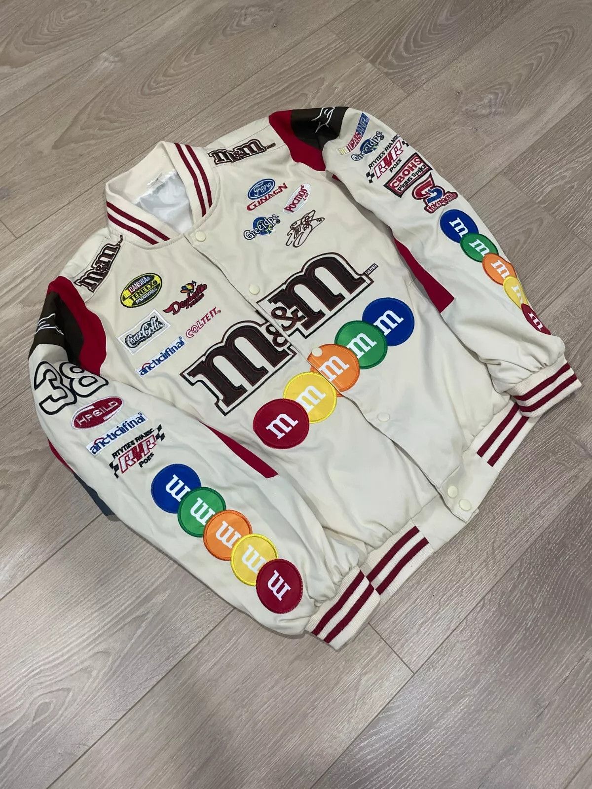 Jeff Hamilton × NASCAR × Vintage Jeff Hamilton M&M’s Nascar Jacket Size US L / EU 52-54 / 3 - 2 Thumbnail