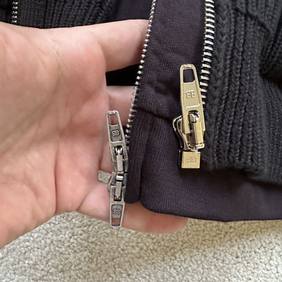 Balenciaga UNITY LAYERED SWEATER HOODIE Size US L / EU 52-54 / 3 - 8 Thumbnail