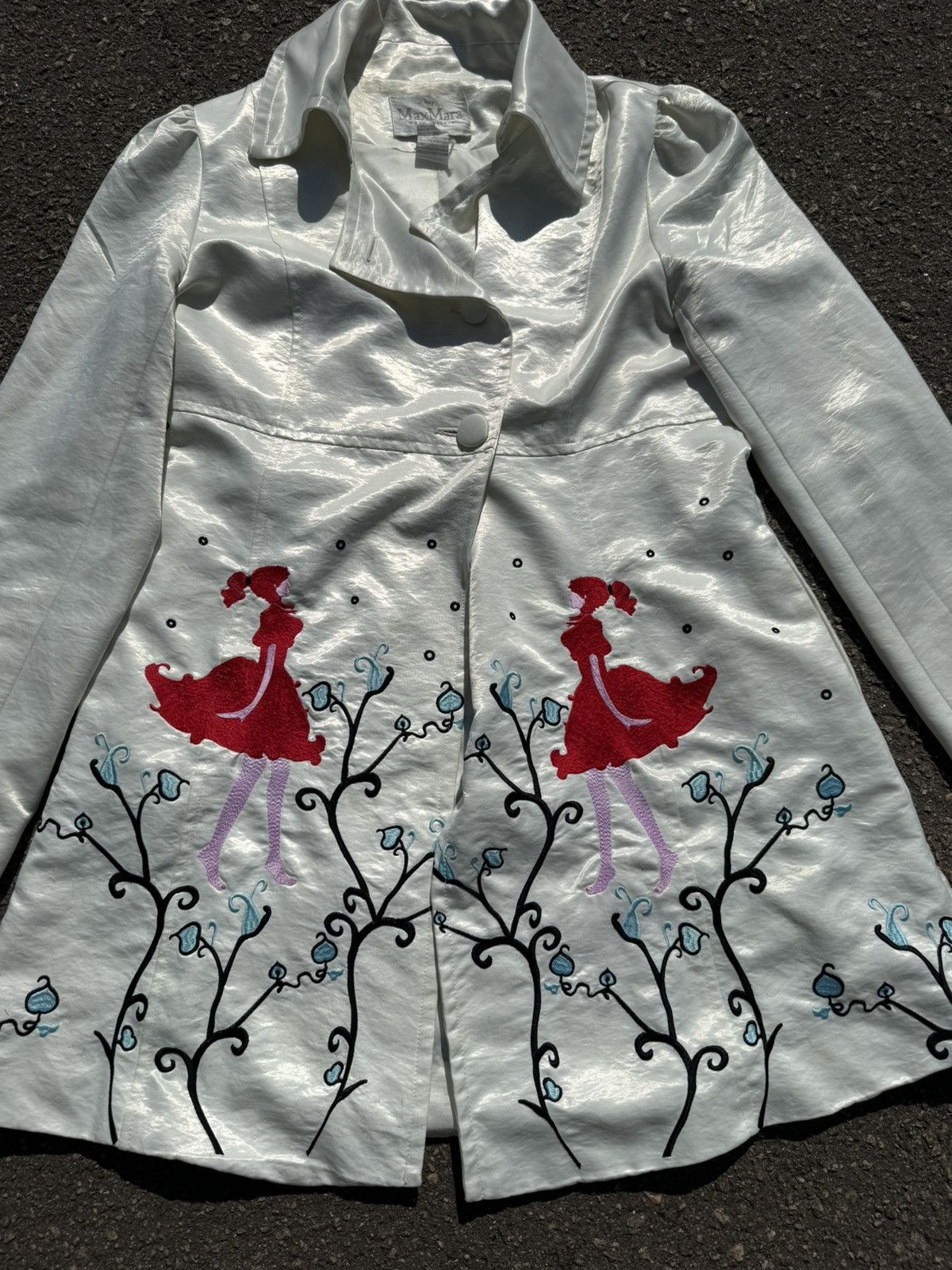 Max Mara vintage coat max mara full print luxury y2k Size L / US 10 / IT 46 - 4 Thumbnail