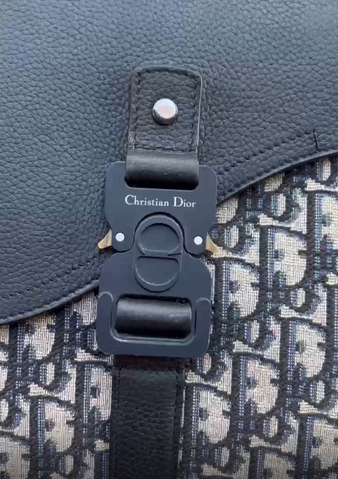 Dior Dior Saddle A4 Pouch Beige & Black Oblique Jacquard Fullset Size ONE SIZE - 4 Thumbnail