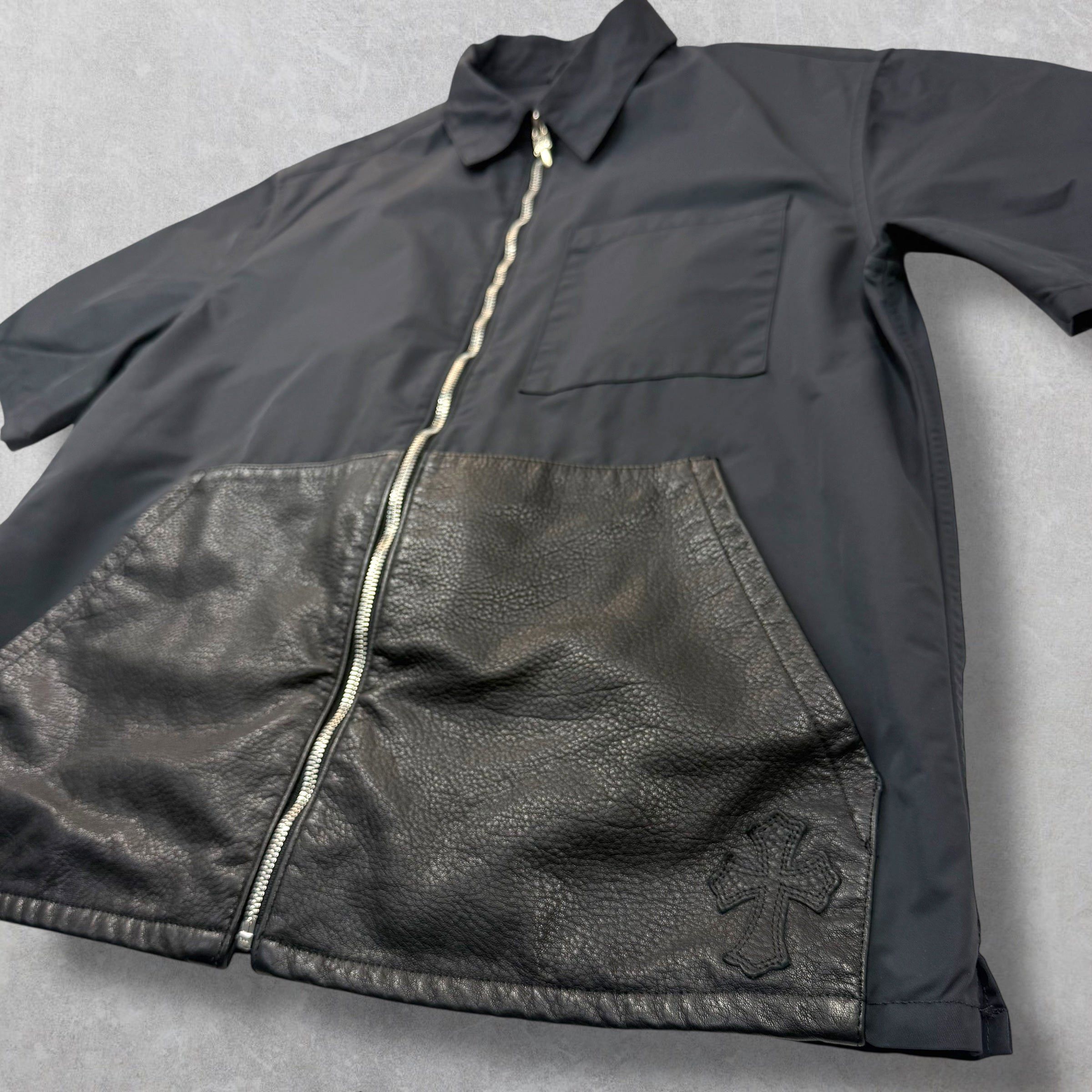 Chrome Hearts Chrome Hearts Nylon/Leather Cross Patch Work Shirt M Size US M / EU 48-50 / 2 - 3 Thumbnail