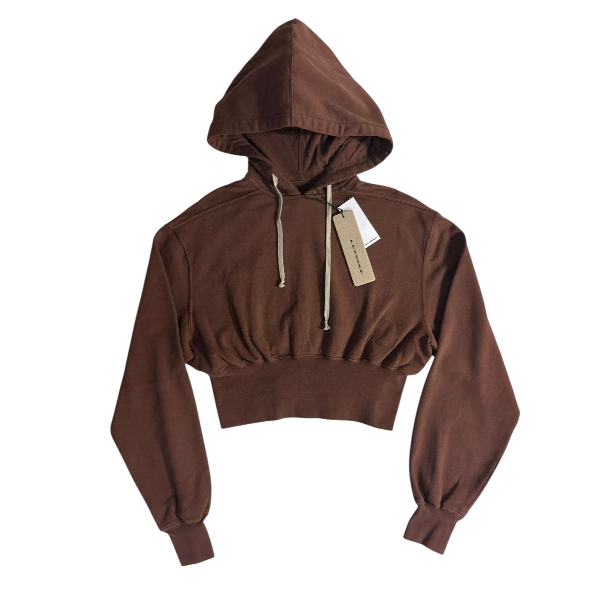 Rick Owens Drkshdw ♚ Rick Owens DRKSDHW Cropped Hoodie ♚ Size S / US 4 / IT 40 - 1 Thumbnail