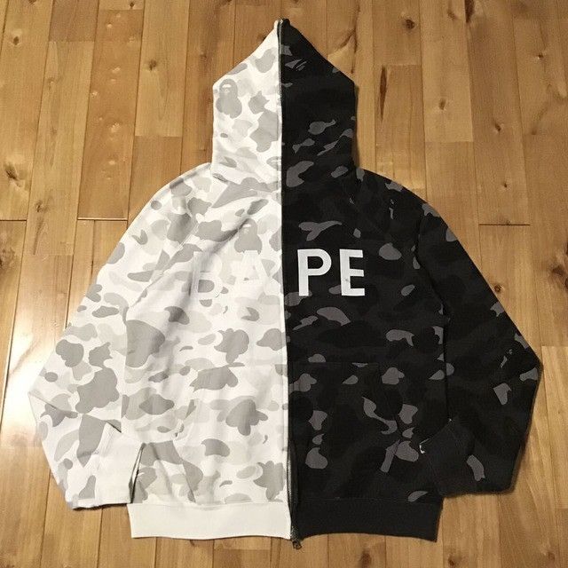 Bape × Nigo BAPE Black camo White camo separate full zip hoodie NIGO APE Size US M / EU 48-50 / 2 - 1 Thumbnail