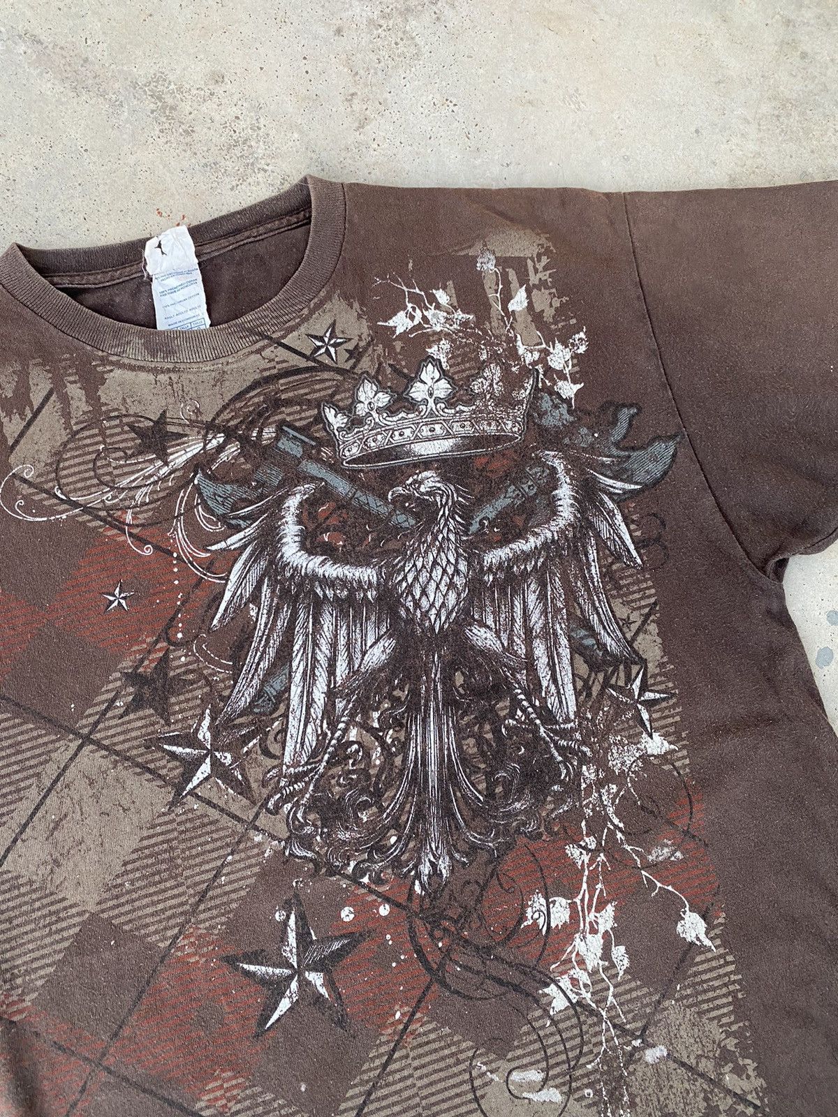 Affliction 2000s Affliction Style Cyber Grunge Gothic Punk Tee Size US L / EU 52-54 / 3 - 3 Thumbnail