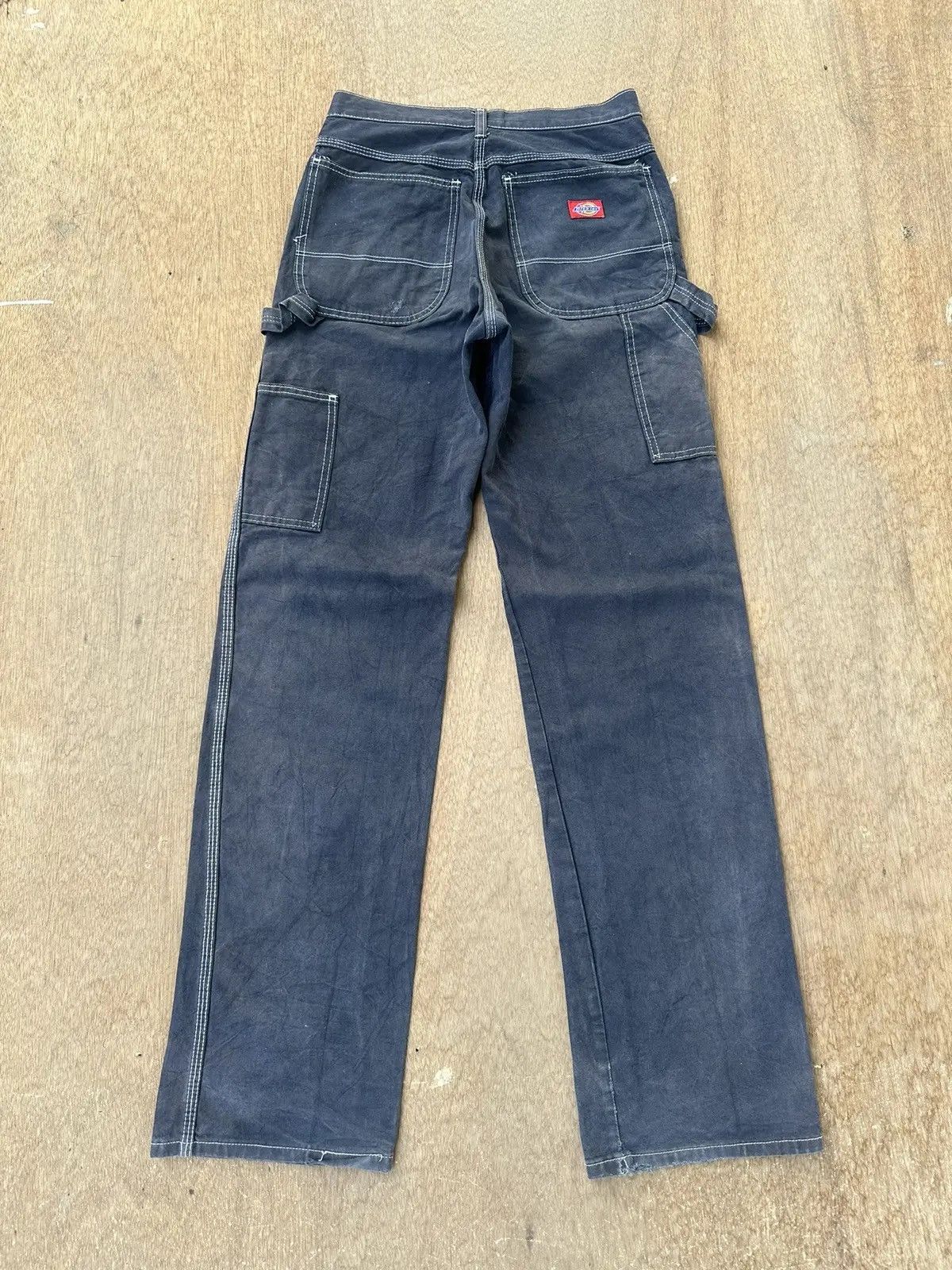 Dickies STEALS🔥VINTAGE DICKIES WORKWEAR FADED BAGGY CARPENTER PANTS Size US 27 - 10 Thumbnail
