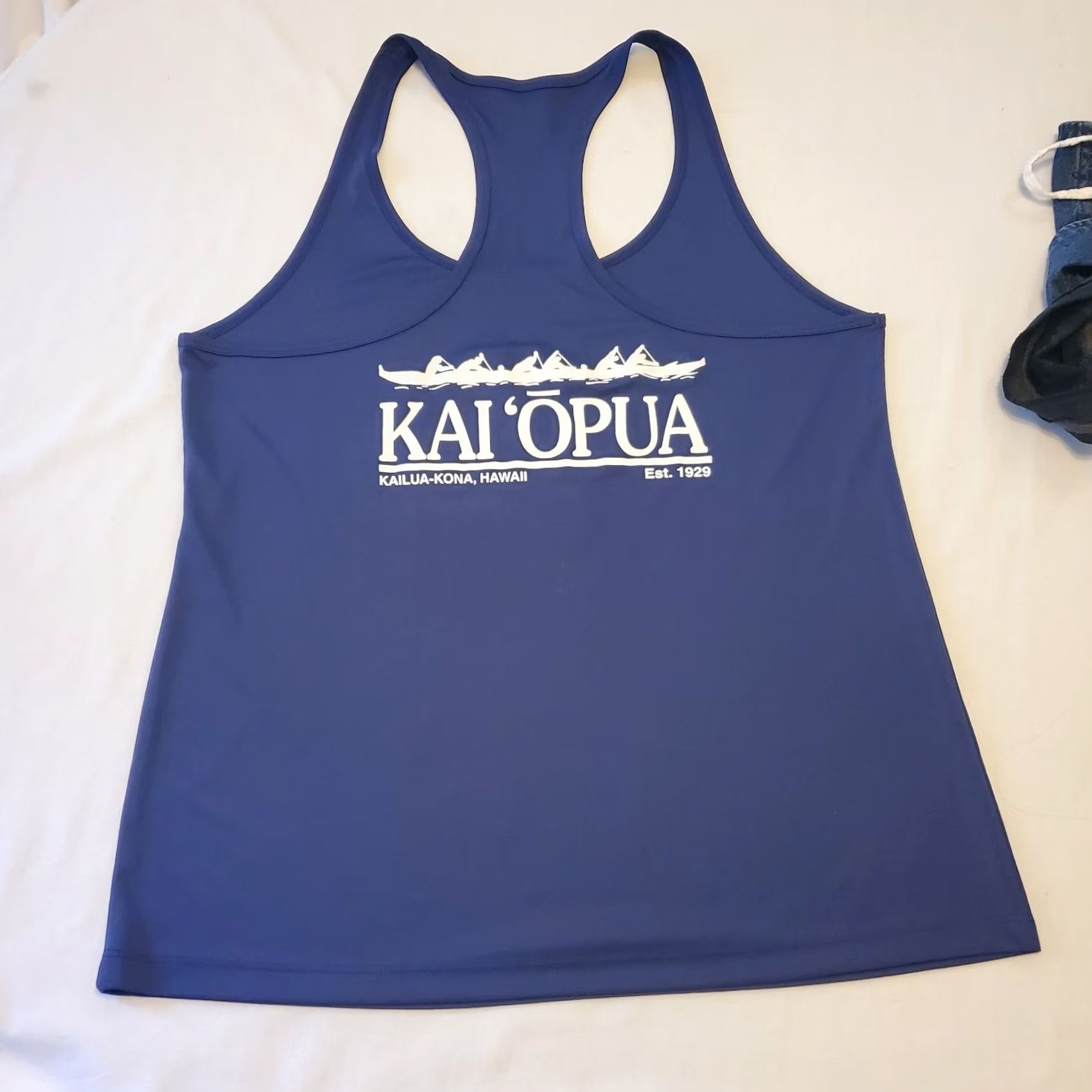Alo Alo Yoga Active Tank L Womens Hawaii Kai Opua Row Club Resort Razorback Activewear Size ONE SIZE - 2 Thumbnail