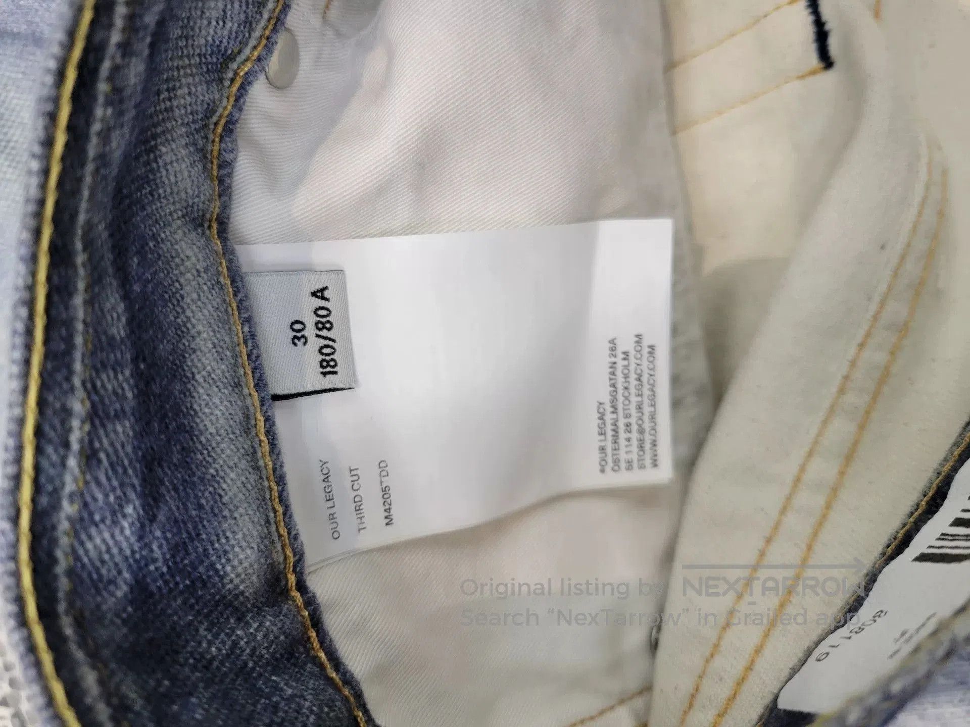 Our Legacy our legacy digital print blue jeans. Size US 31 - 6 Thumbnail