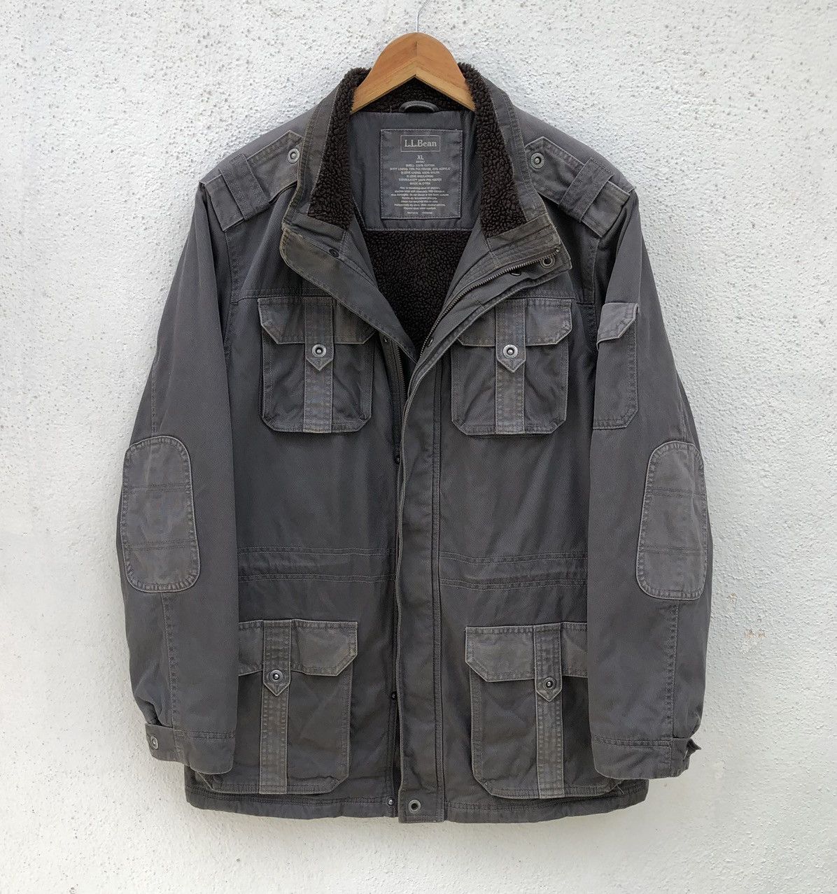 L.L. Bean VTG L.L.Bean Military Multipocket Lined Sherpa Coat Jacket Size US XL / EU 56 / 4 - 2 Thumbnail