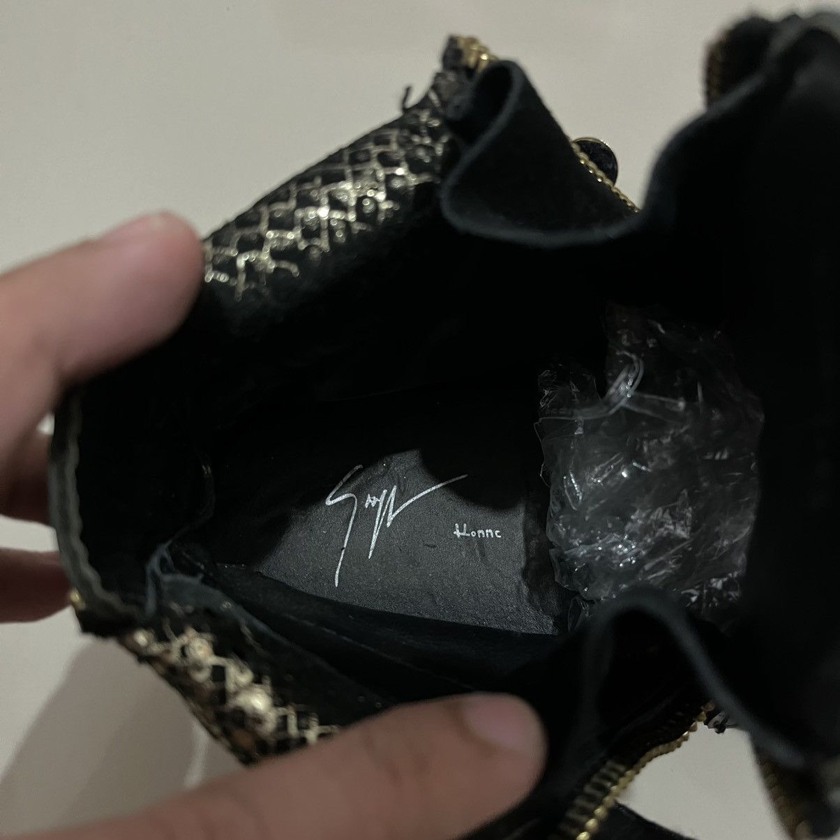 Giuseppe Zanotti GIUSEPPE ZANOTTI SNAKE SKIN DUAL ZIP STRAP SNEAKERS Size US 10 / EU 43 - 7 Thumbnail
