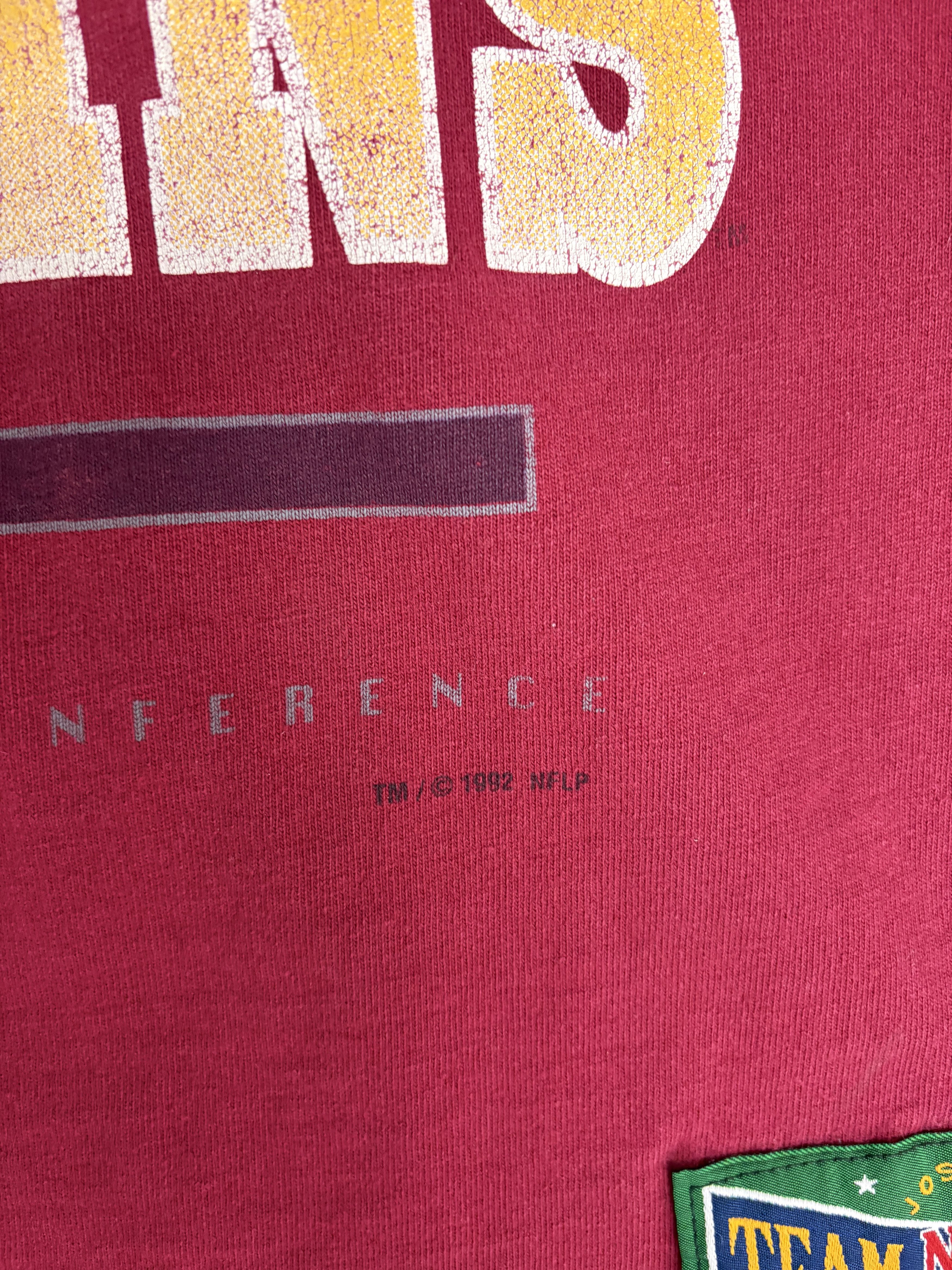 Vintage Washington Redskins Vintage Red T-Shirt Tee Size US L / EU 52-54 / 3 - 3 Thumbnail