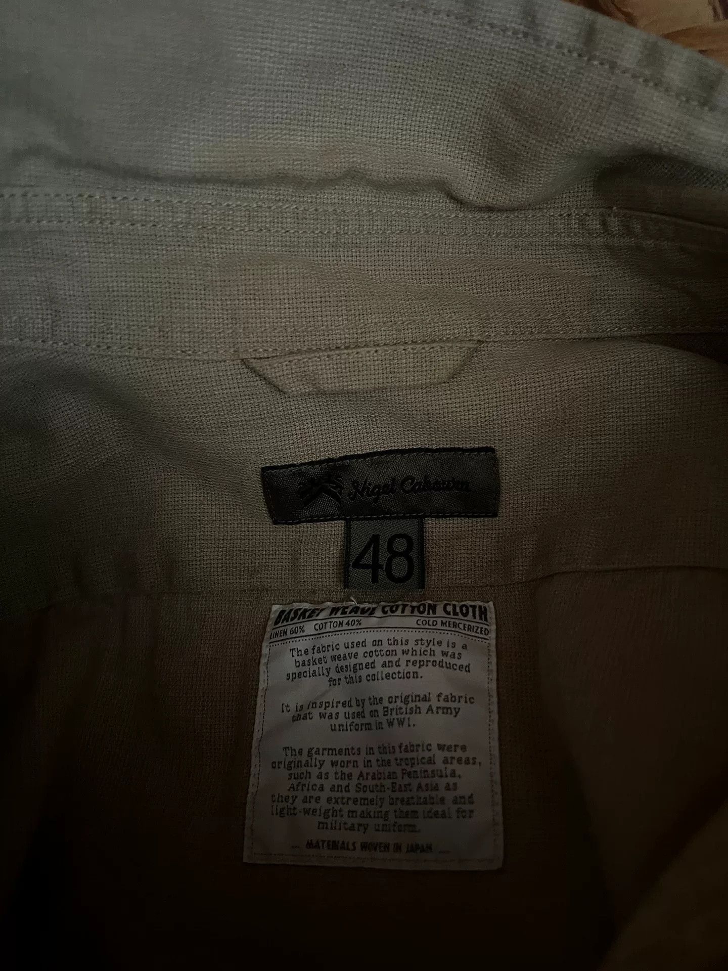 Nigel Cabourn Nigel Cabourn Jungle Short Sleeve Work Shirt Size US M / EU 48-50 / 2 - 8 Thumbnail