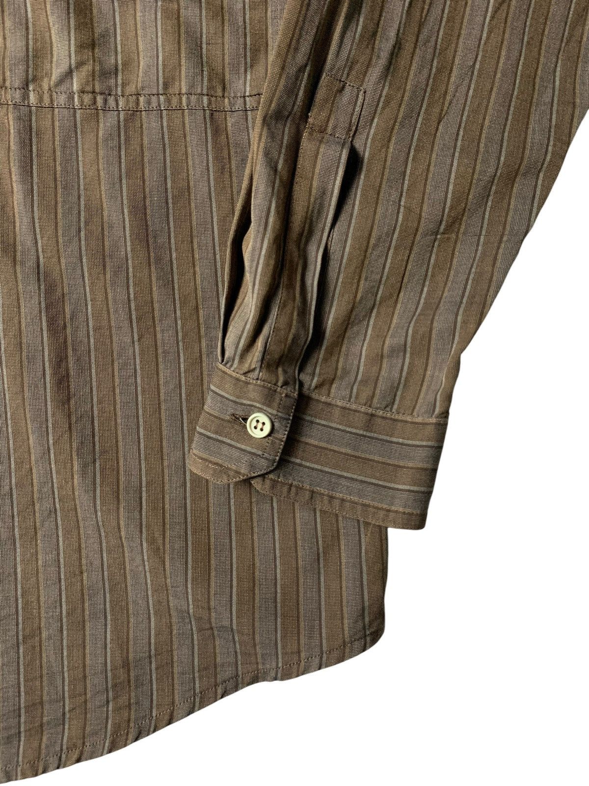 Versace 1980s Gianni Versace Double Big Pocket Stripe Shirt Size US L / EU 52-54 / 3 - 5 Thumbnail