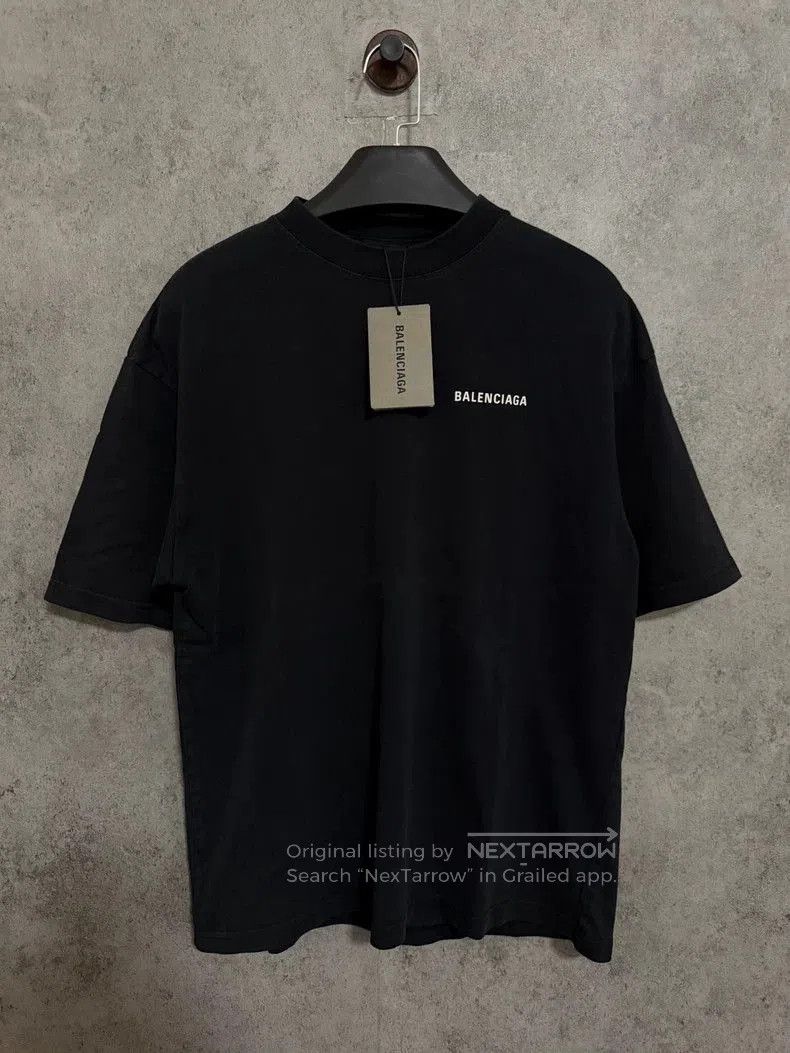 Balenciaga Balenciaga Black Logo Print Short Sleeve T-Shirt. Size US XS / EU 42 / 0 - 1 Thumbnail