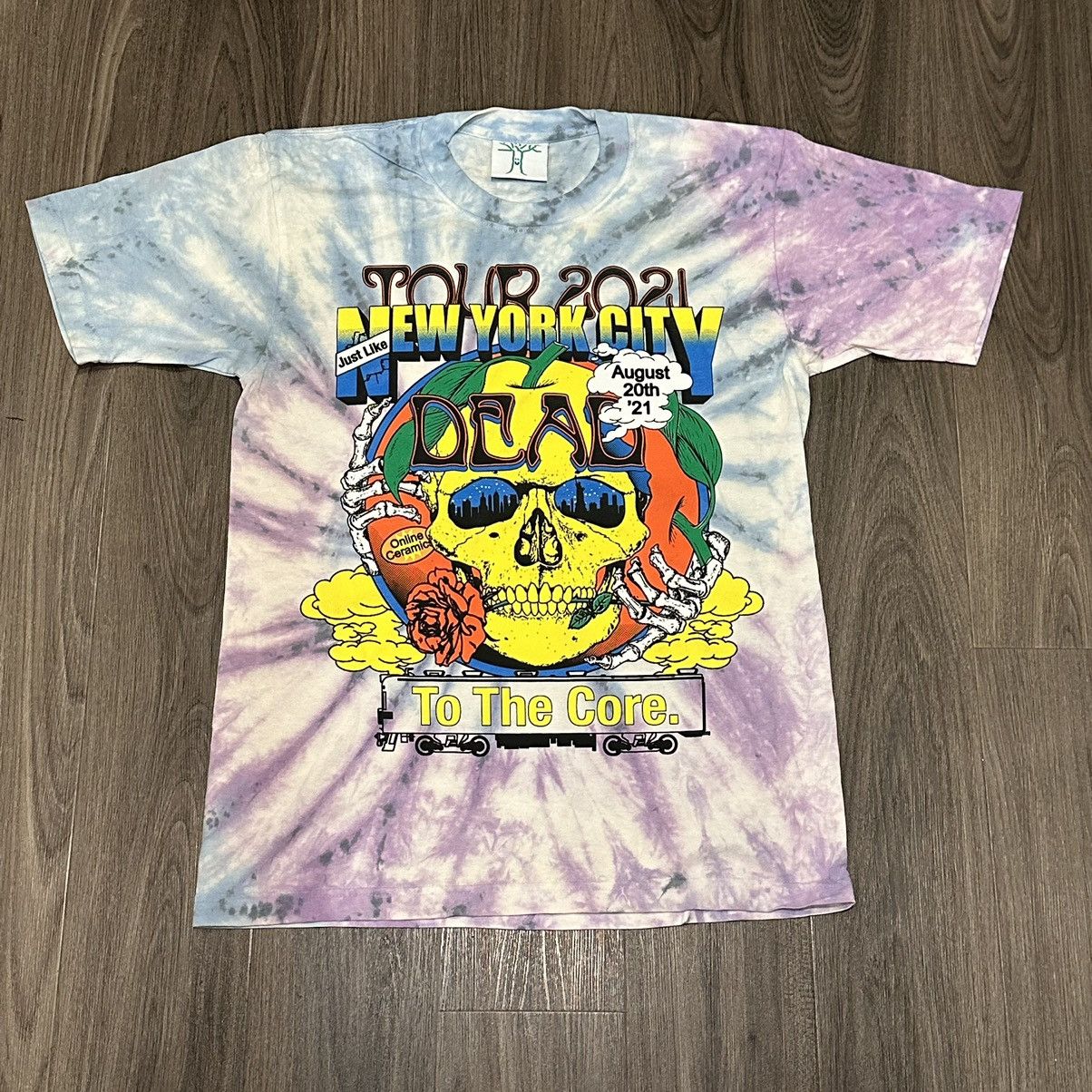 Online top Ceramics Heaven on Earth tie dye T-Shirt Grateful Shirt Sz 2XL