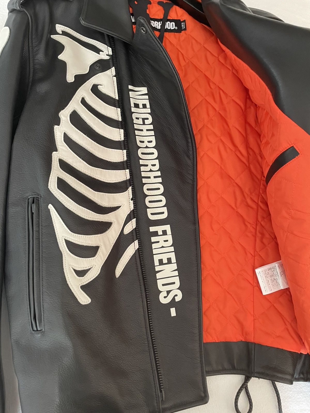Neighborhood × Vlone Vlone x Neighborhood skeleton biker jacket Size US L / EU 52-54 / 3 - 6 Thumbnail