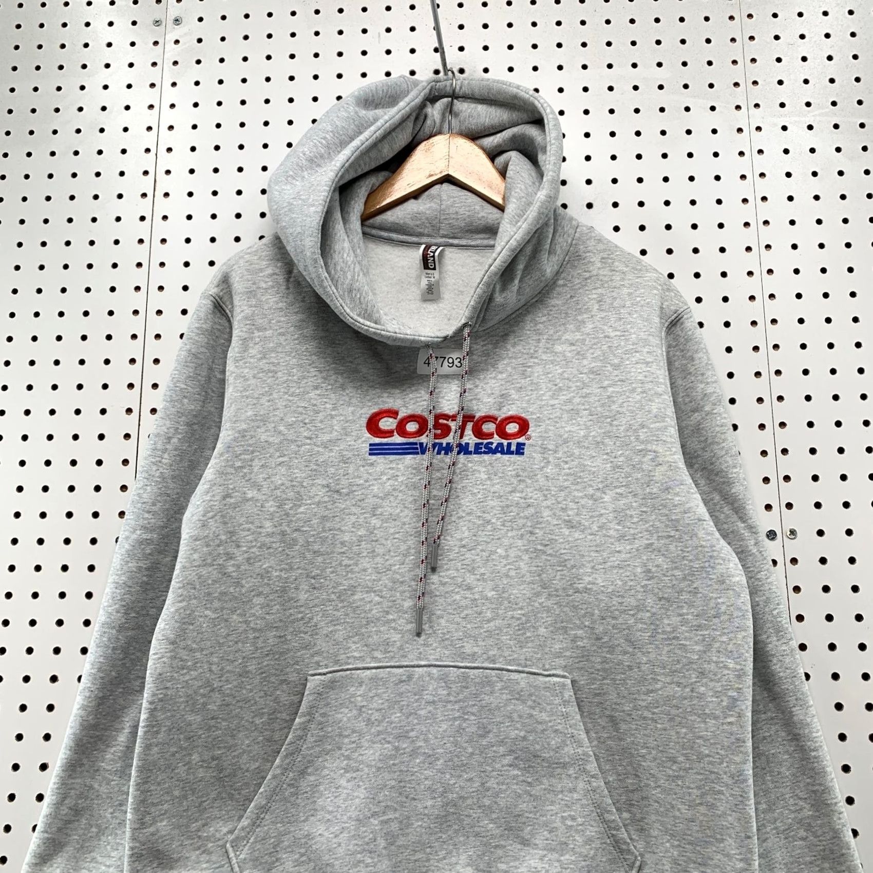 Vintage Kirkland Costco Hoodie Sweatshirt Ladies Small Gray Fleece Hooded Pullover Size S / US 4 / IT 40 - 4 Thumbnail