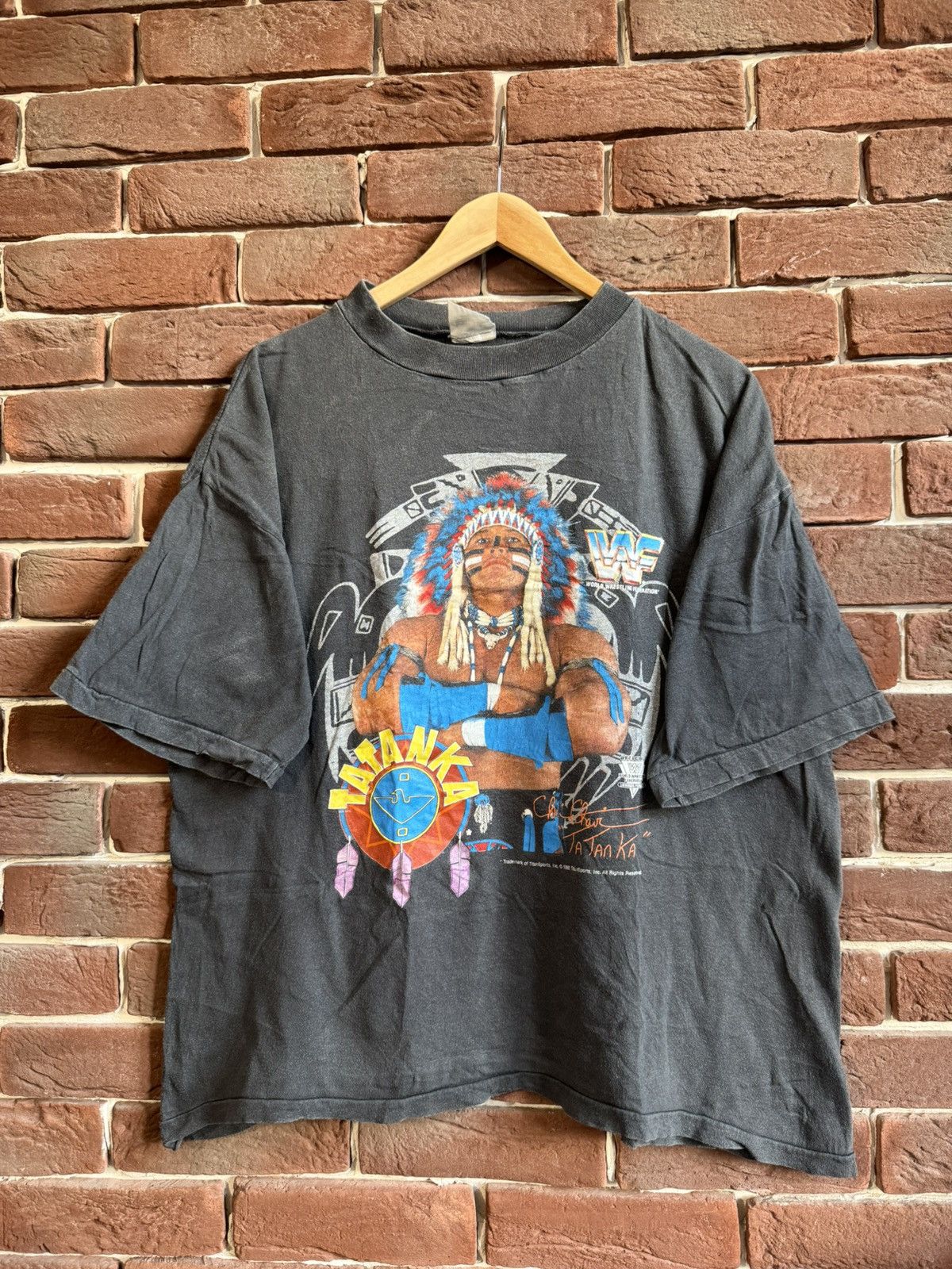 Vintage 92’ WWF Tatanka Vintage 90s Rare Wrestling Rap Tee White L Size US L / EU 52-54 / 3 - 1 Thumbnail