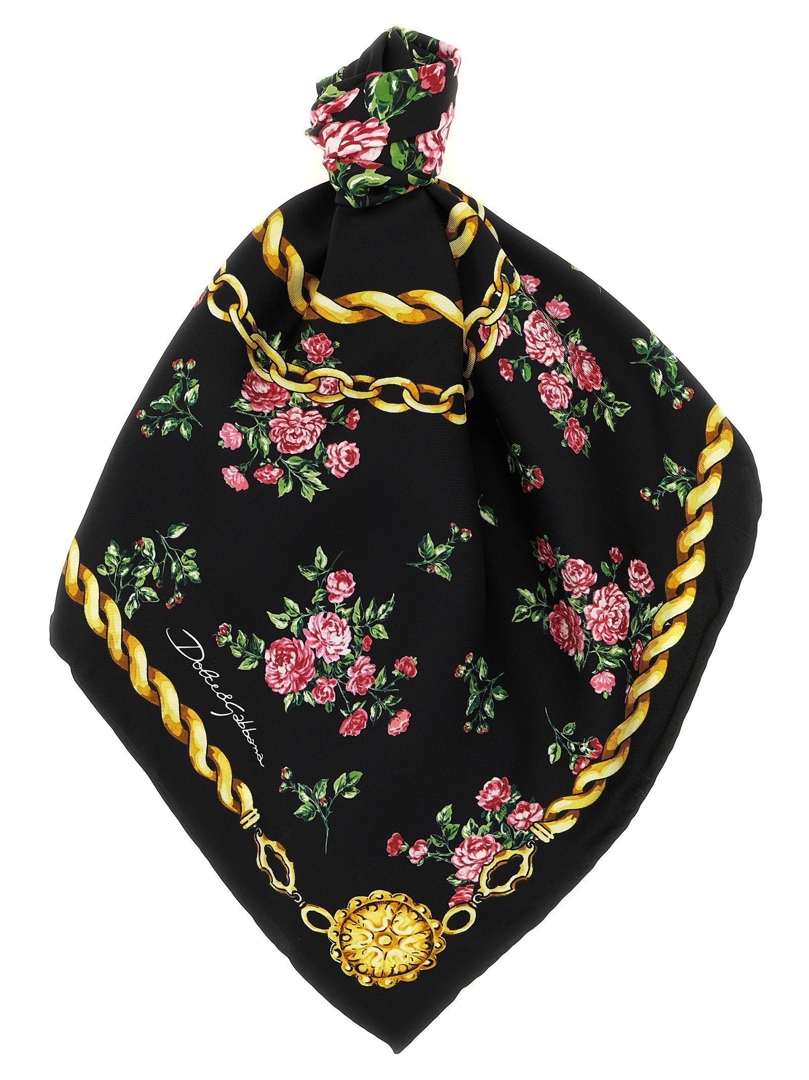 Dolce & Gabbana 'Mazzolini Di Rose' Scarf Size ONE SIZE - 1 Thumbnail