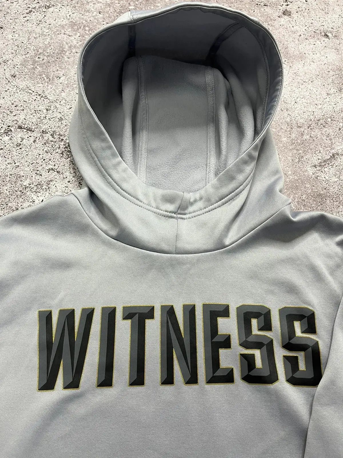 Nike Vintage Nike Basketball WITNESS Hoodie Gray Pullover Size L Size US L / EU 52-54 / 3 - 3 Thumbnail