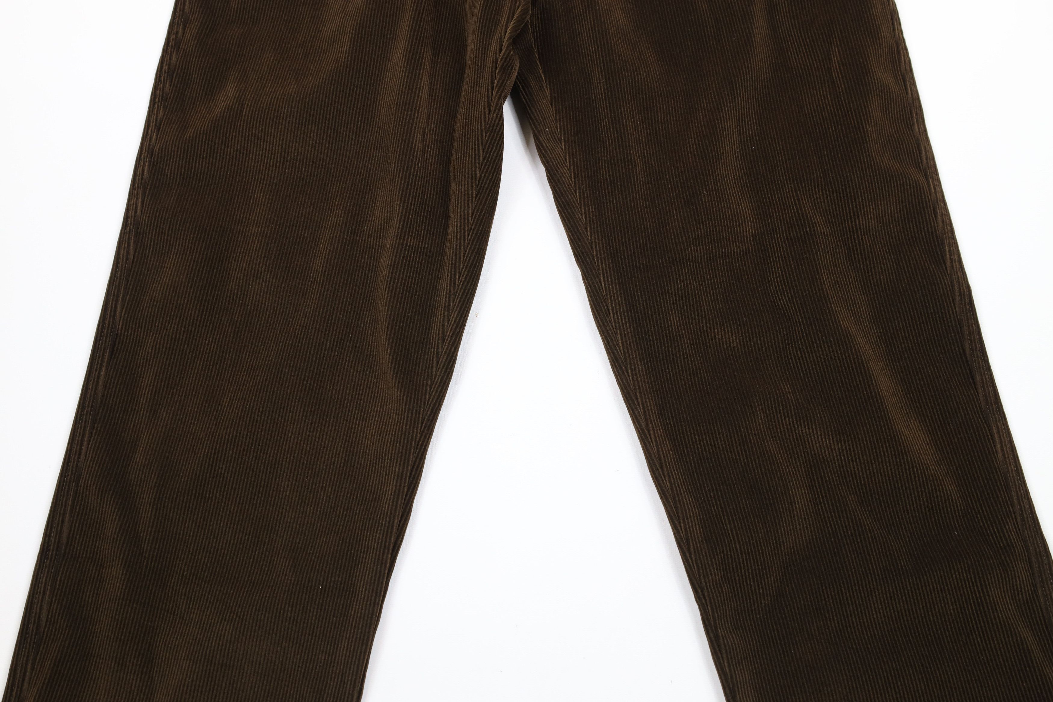Vintage Vintage 90s Streetwear Leg Corduroy Chino Pants Brown Size US 32 / EU 48 - 3 Thumbnail