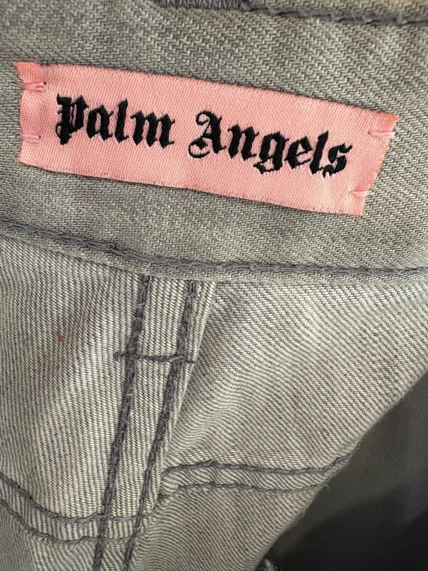 Palm Angels Palm Angels Men's Denim Five-point Shorts K29 Size US 35 - 5 Thumbnail
