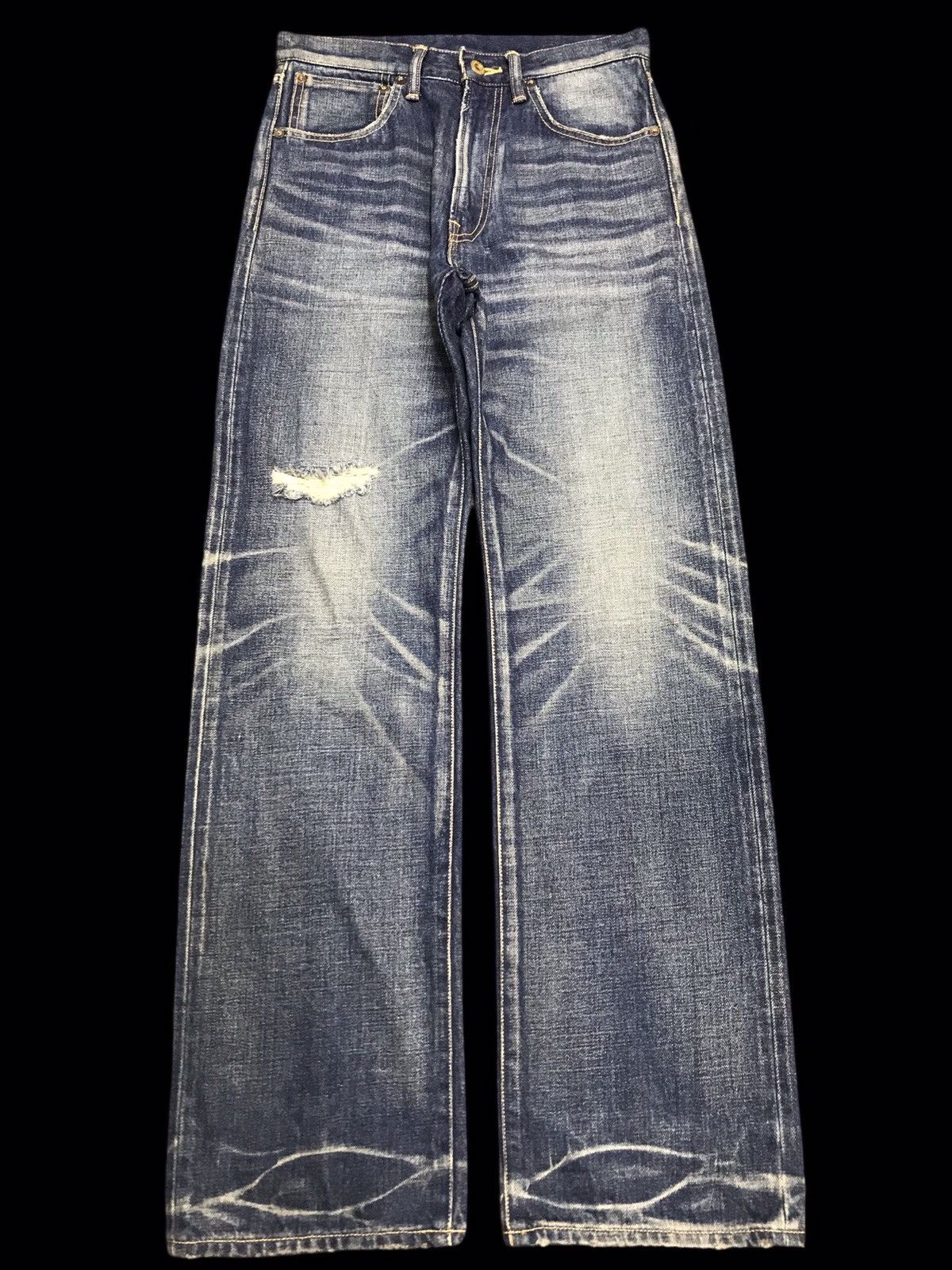 Other 💥BIKER DENIM💥CALEE RAW FADES DISTRESSED BILER DENIM F388 Size US 28 / EU 44 - 1 Thumbnail