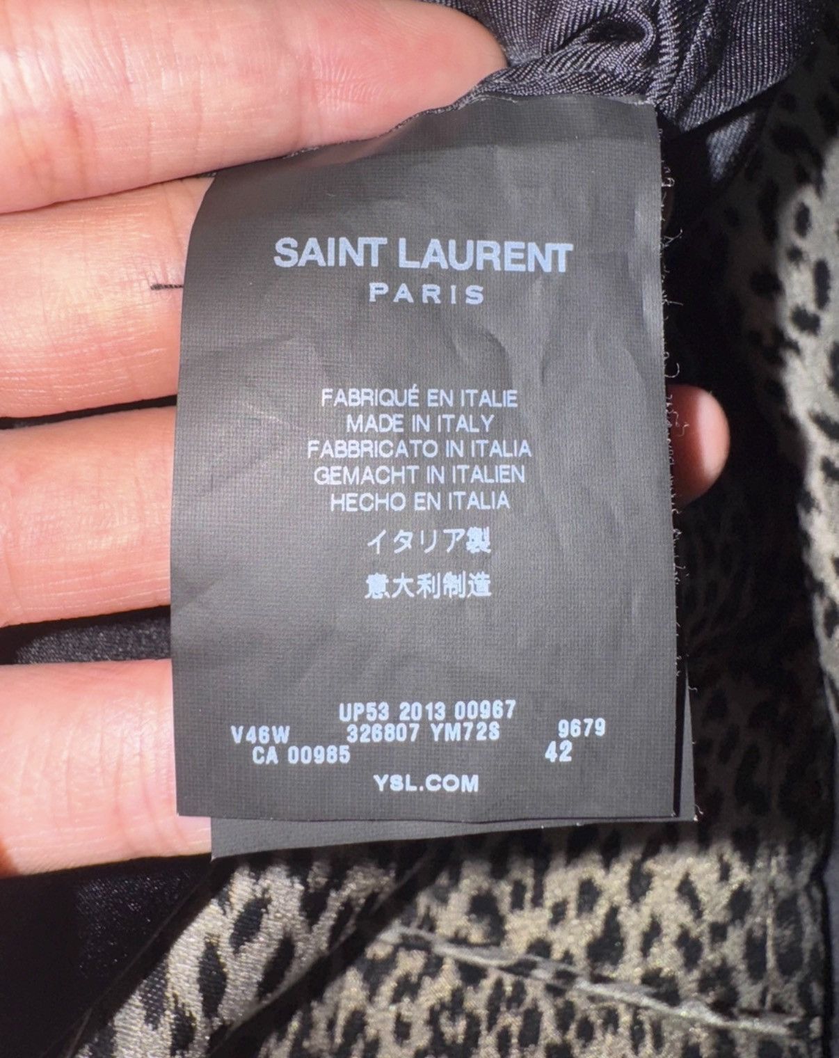 Saint Laurent Paris Saint Laurent 14SS Satin Peak Lapel Blazer Size US XS / EU 42 / 0 - 6 Thumbnail