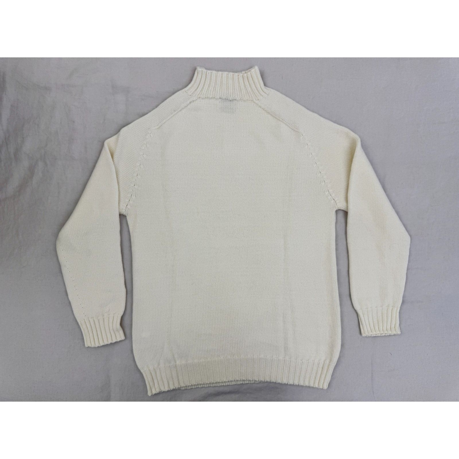 De Bonne Facture De Bonne Facture Countryside Mock Neck Sweater Ivory Size XL Size XL / US 12-14 / IT 48-50 - 2 Thumbnail