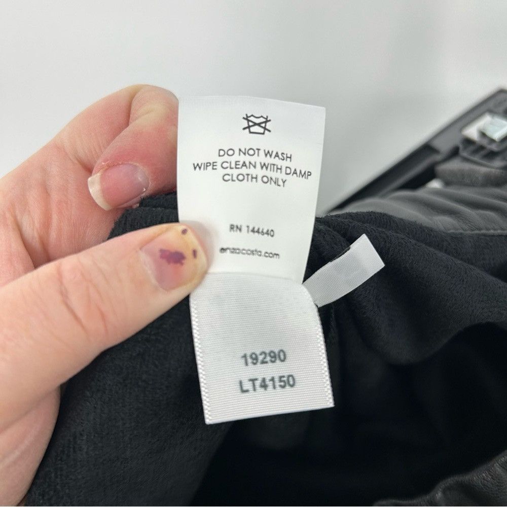Enza Costa ENZA COSTA FAUX LEATHER JOGGER PANTS SIZE L STREETWEAR Size 31" - 11 Thumbnail