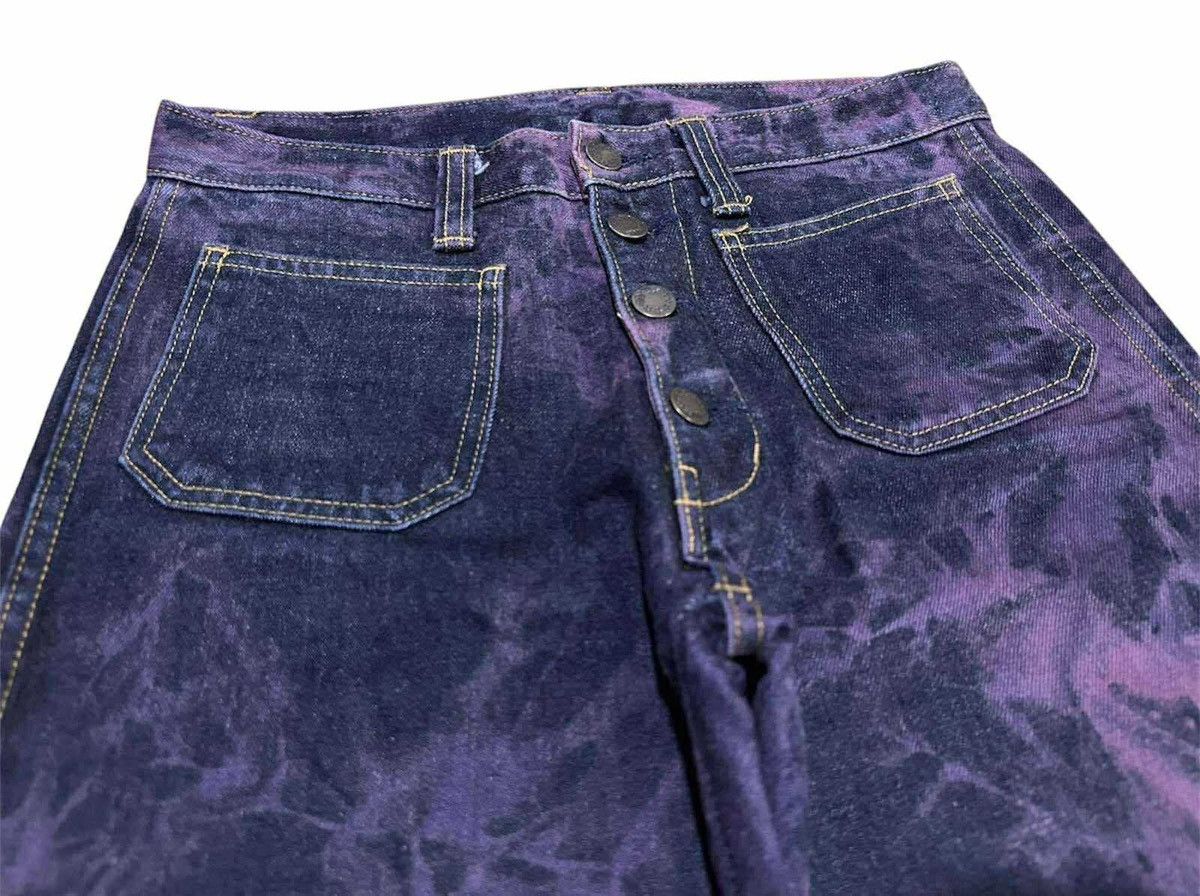 Japanese Brand 🔥Y2K Vintage Blue Way Flared Denim Bootcut Acid Purple Size US 29 - 3 Thumbnail