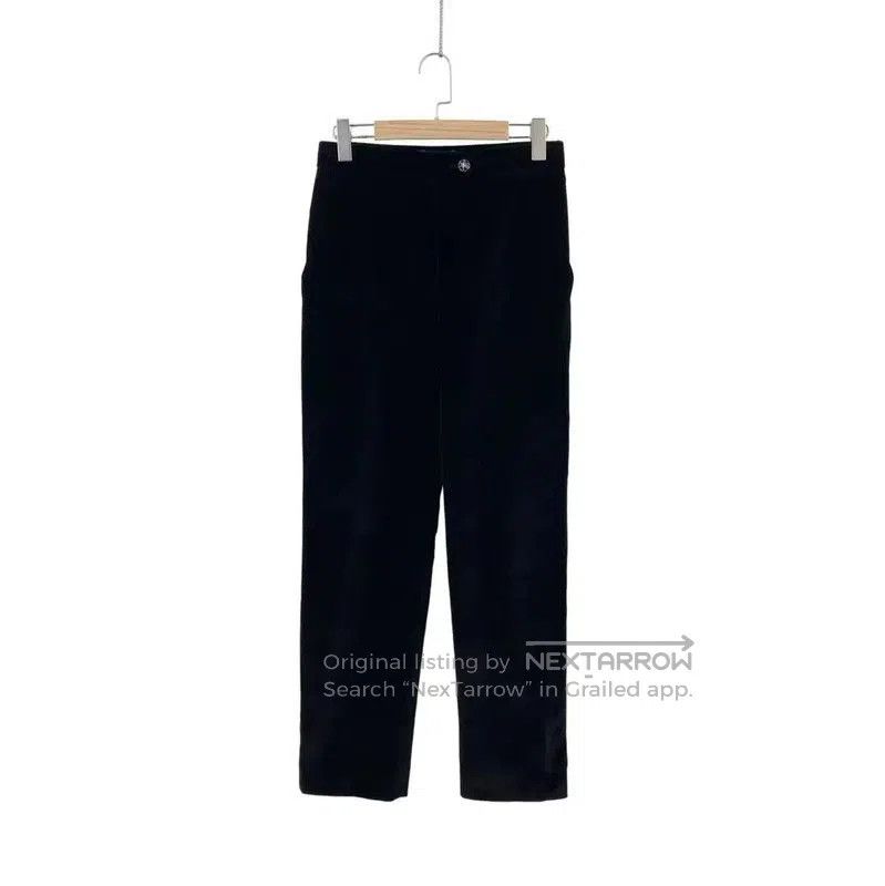 Chanel Chanel Black Cotton Casual Pants . Size 26" / US 2 / IT 38 - 1 Thumbnail